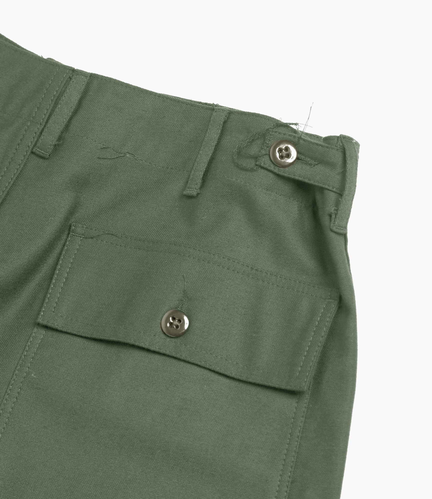 Engineered Garments Workaday Fatigue Pant - Olive Cotton Reversed Sateen – Workaday – Nepenthes London
