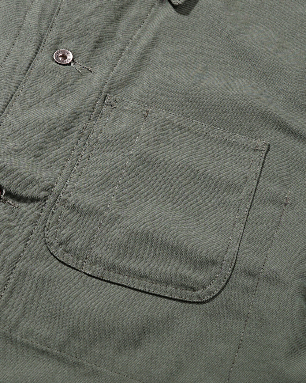 Engineered Garments Workaday Utility Jacket - Olive Cotton Reversed Sateen – Workaday – Nepenthes London