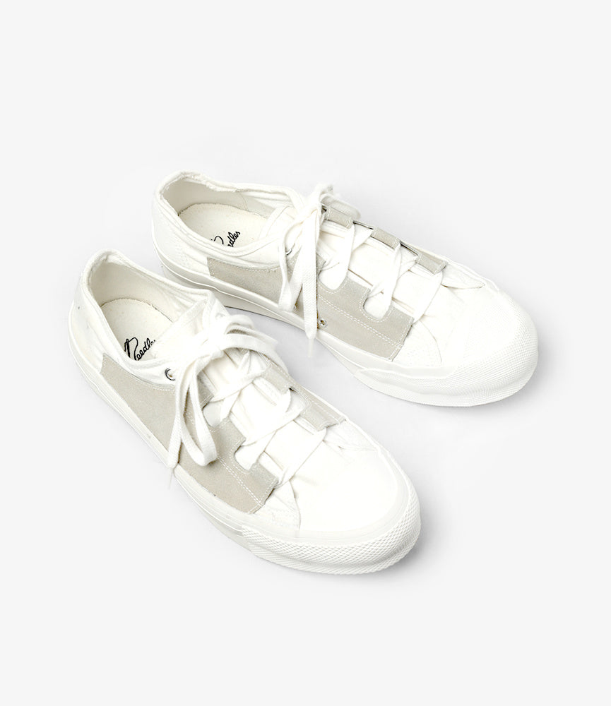 Needles Asymmetric Ghillie Sneaker - White