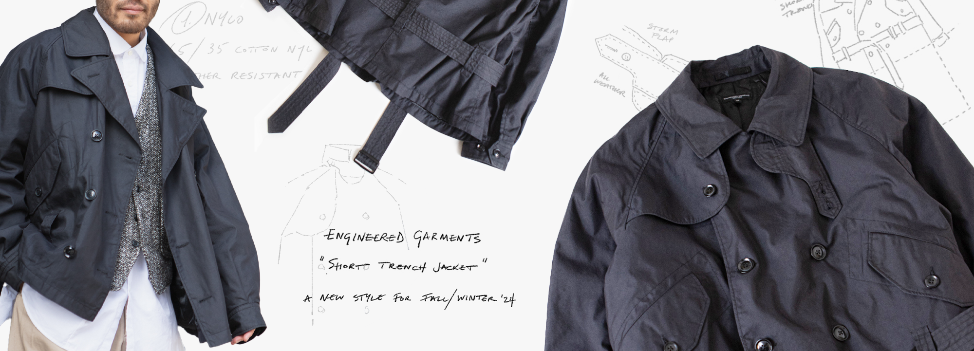 IN FOCUS: Engineered Garments Short Trench Jacket