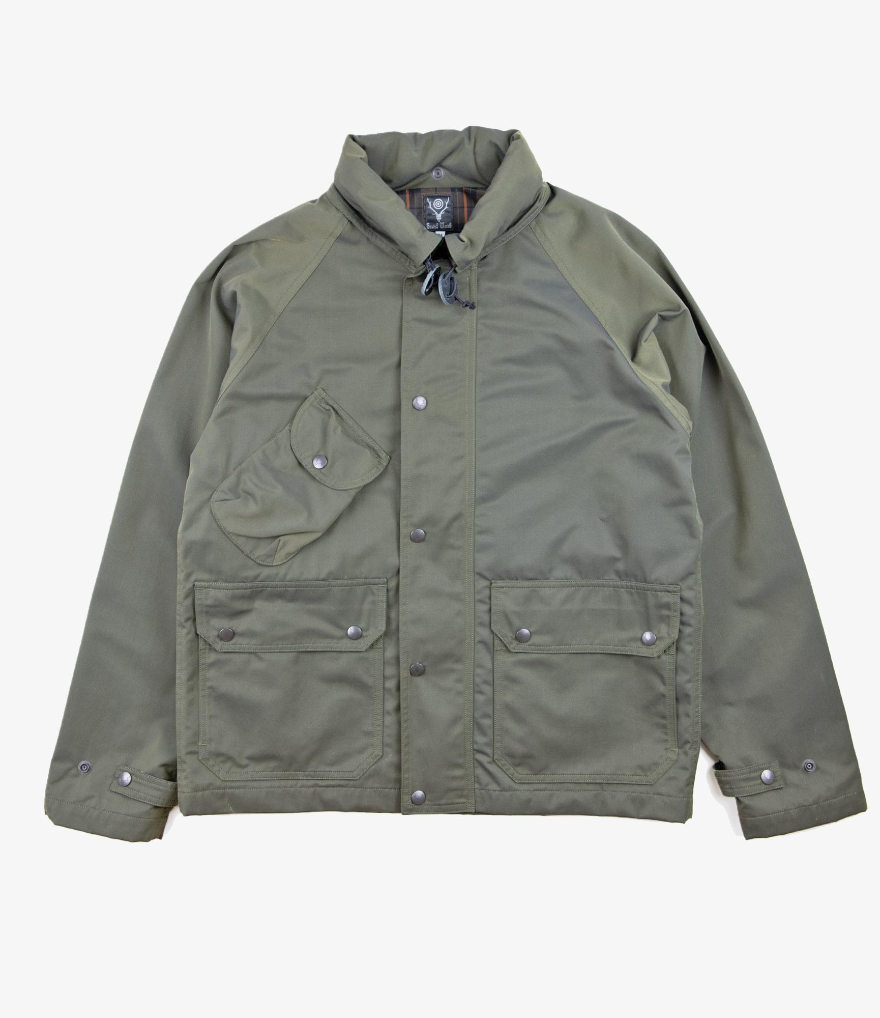 South2 West8 Carmel Jacket - C/N Twill - Olive | Nepenthes London