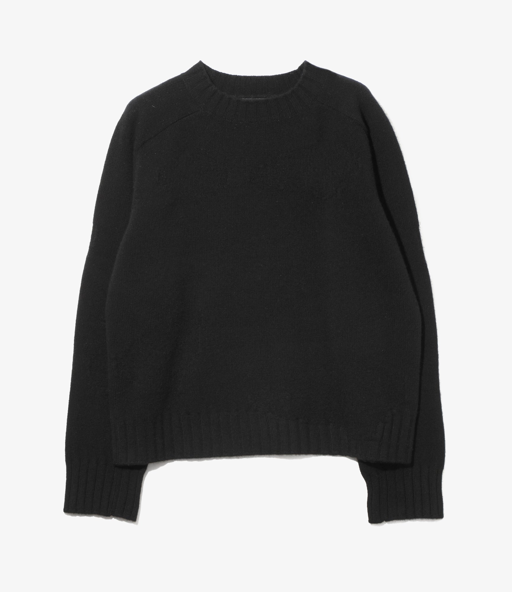 Mock Neck Sweater – Black