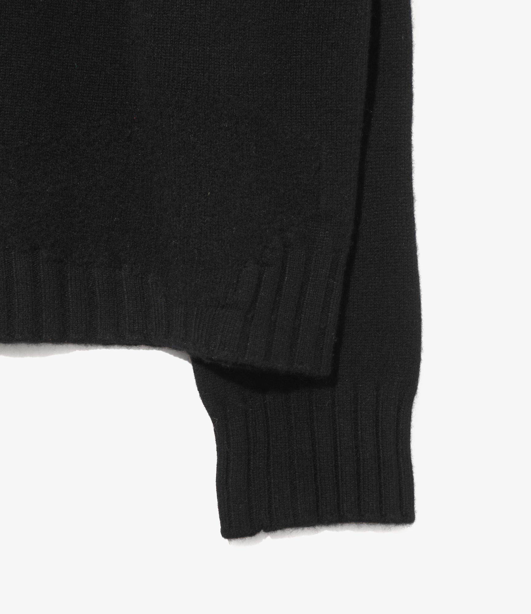 Mock Neck Sweater – Black
