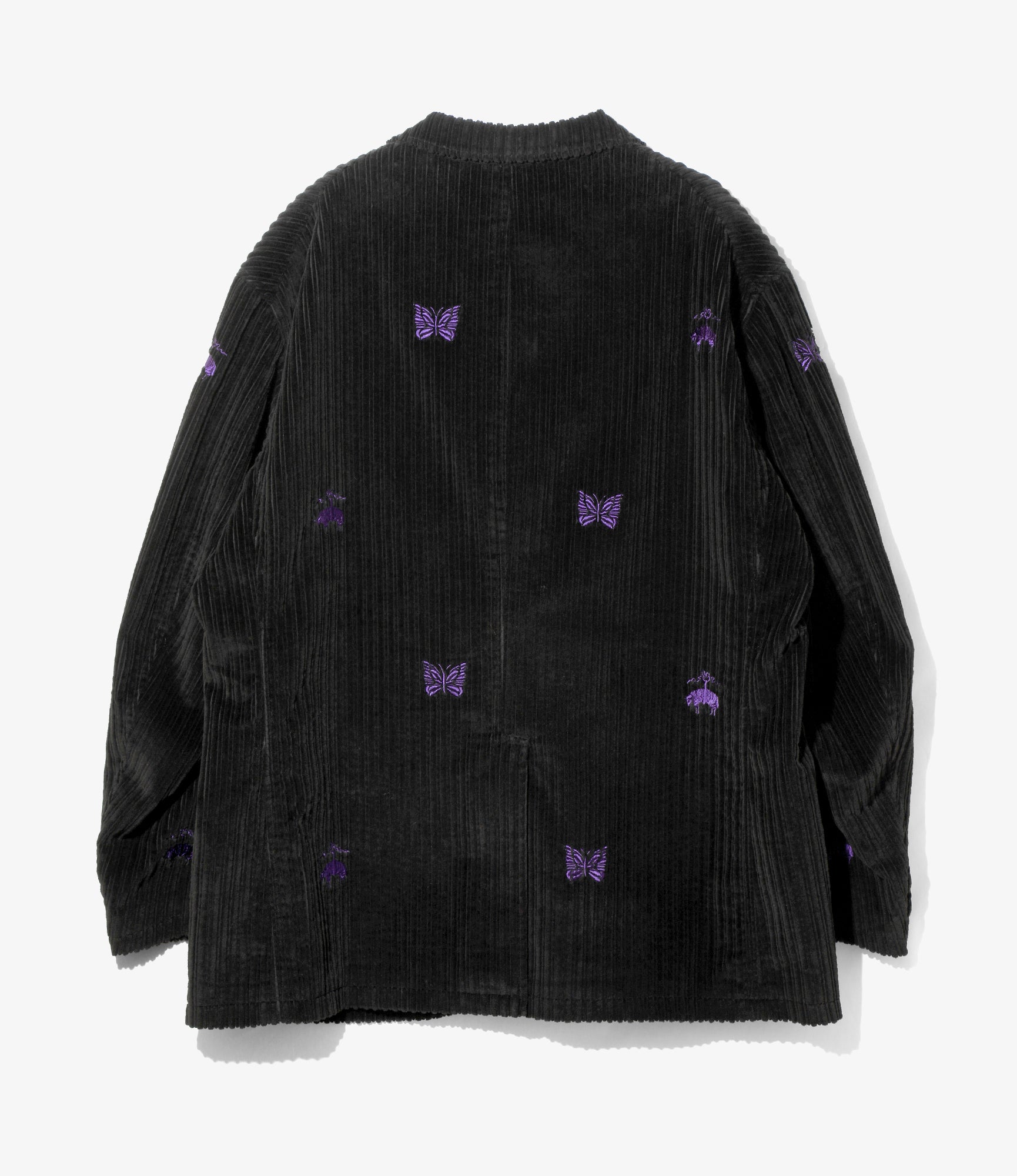 3B Sack Jacket - Black Embroidered Corduroy