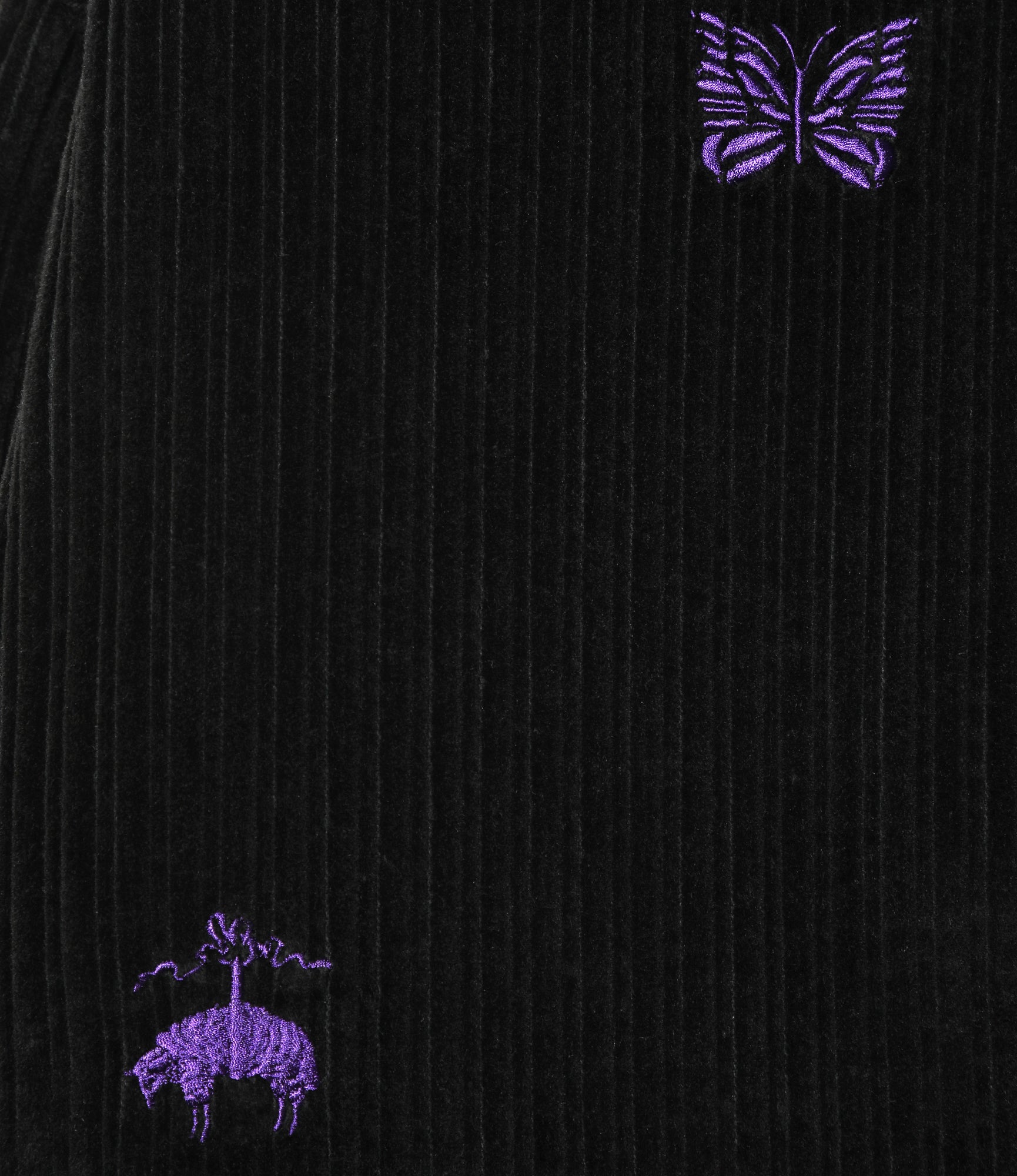 3B Sack Jacket - Black Embroidered Corduroy