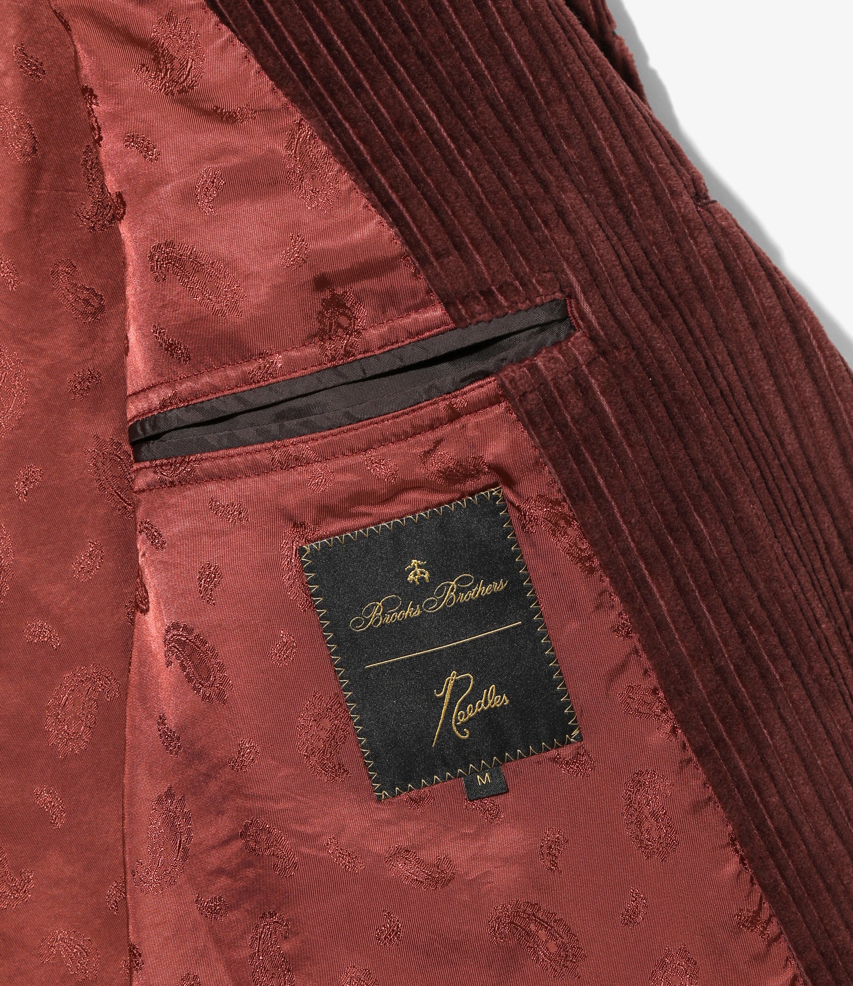 3B Sack Jacket - Bordeaux Embroidered Corduroy
