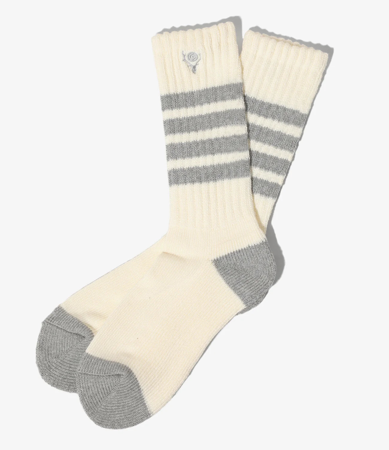 4 Lines Socks – White