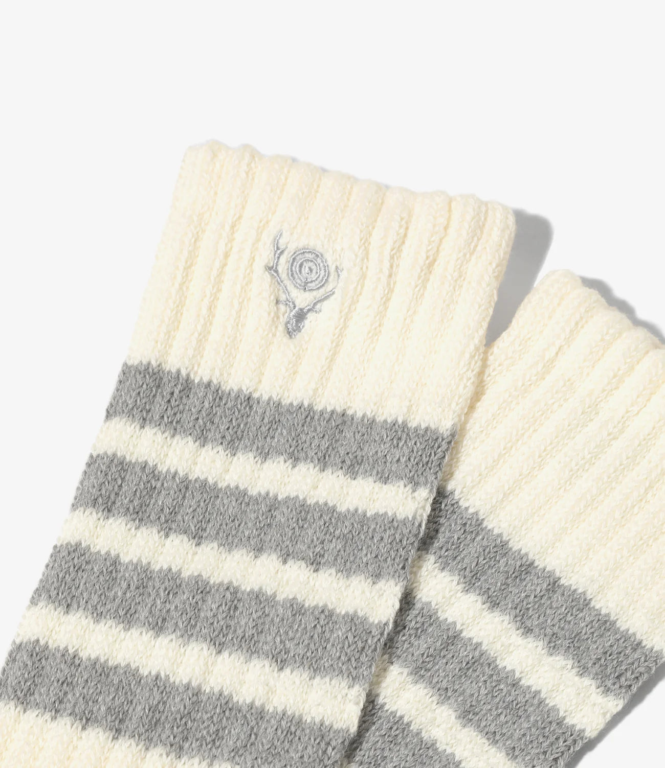 4 Lines Socks – White