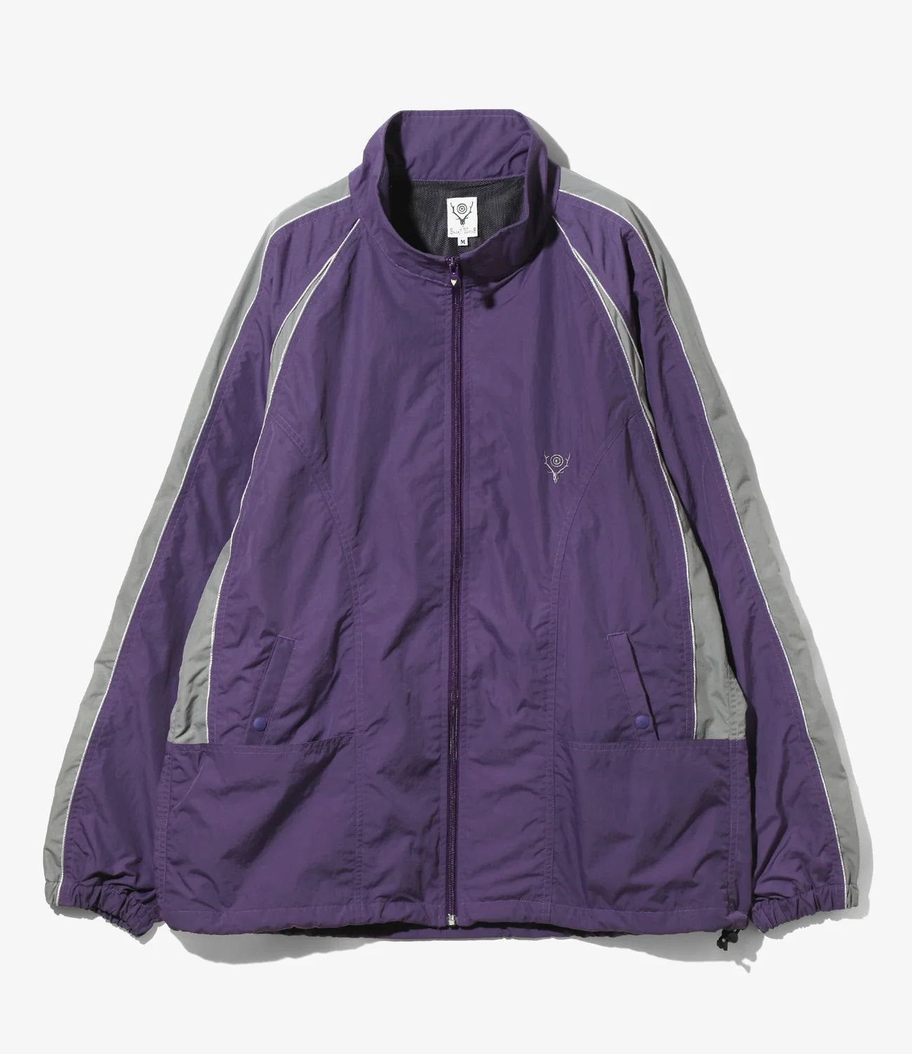 Warm Up Jacket – Purple Nylon Tussah