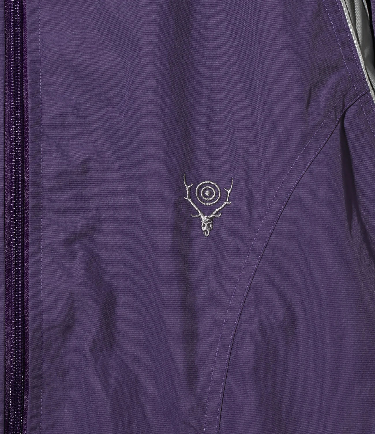Warm Up Jacket – Purple Nylon Tussah