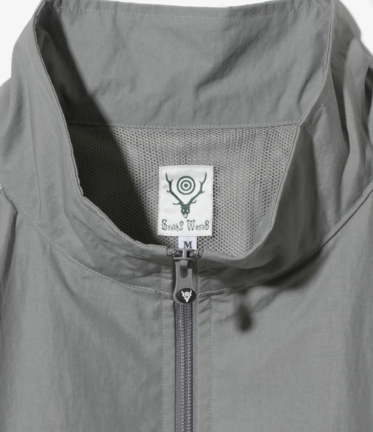 Warm Up Jacket – Grey Nylon Tussah