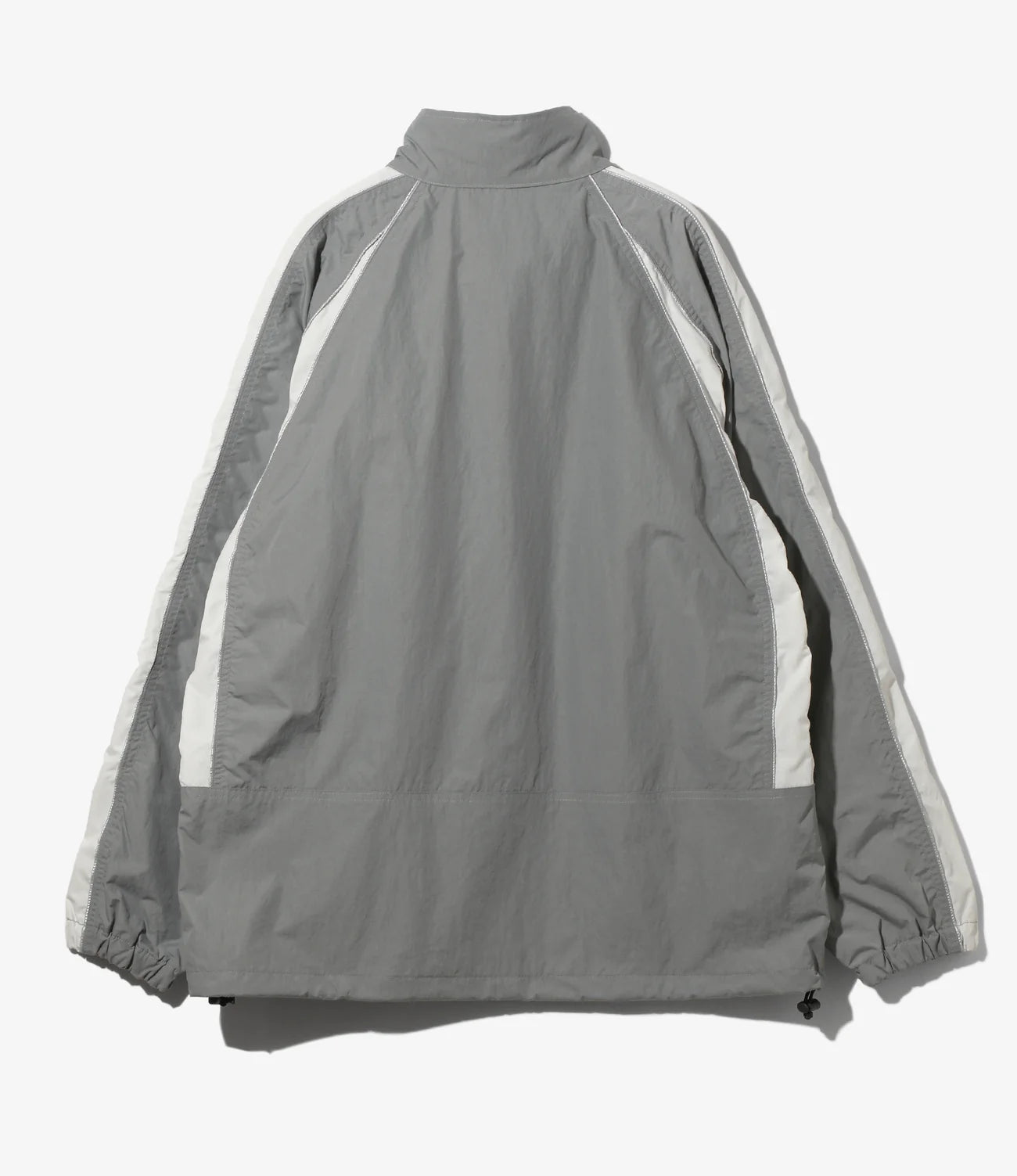 Warm Up Jacket – Grey Nylon Tussah