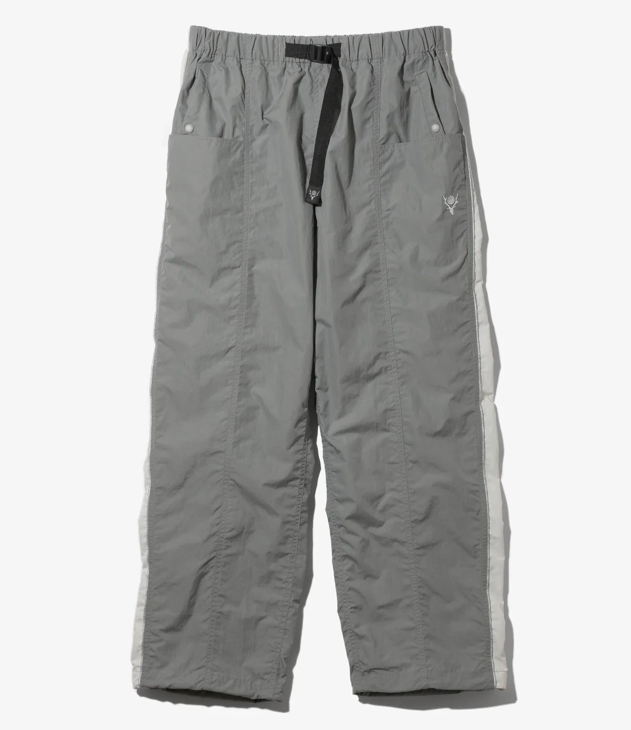 Warm Up Pant – Grey Nylon Tussah