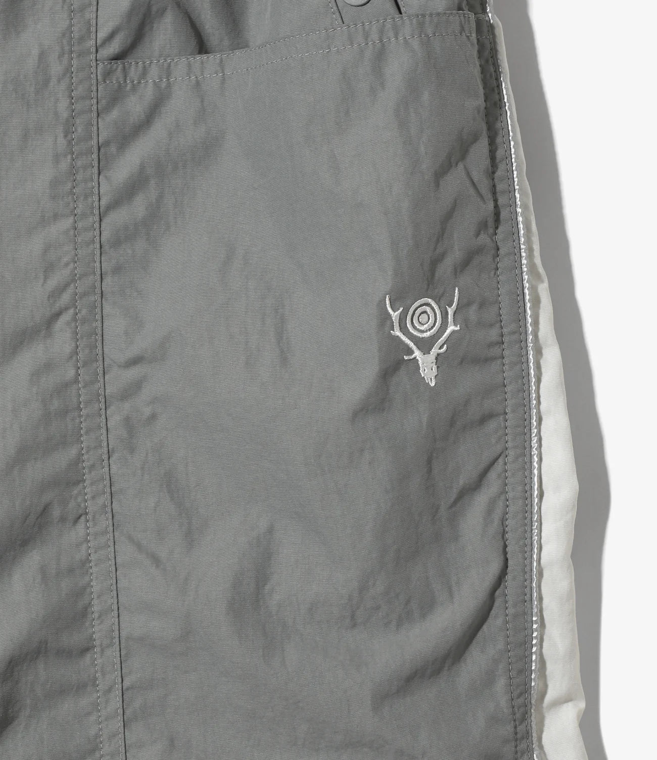 Warm Up Pant – Grey Nylon Tussah