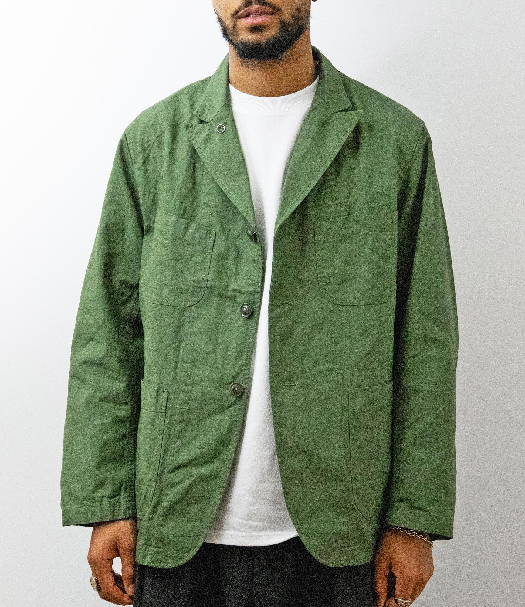 Engineered Garments Bedford Jacket - Olive Cotton Ripstop