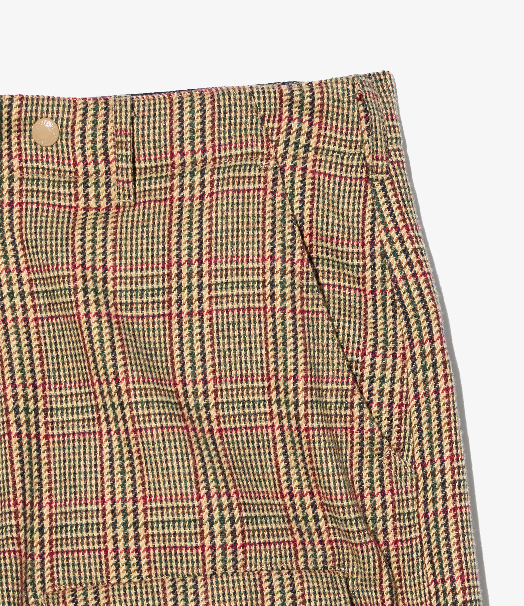 AF Over Pant – Tan Glen Plaid Wool Blend