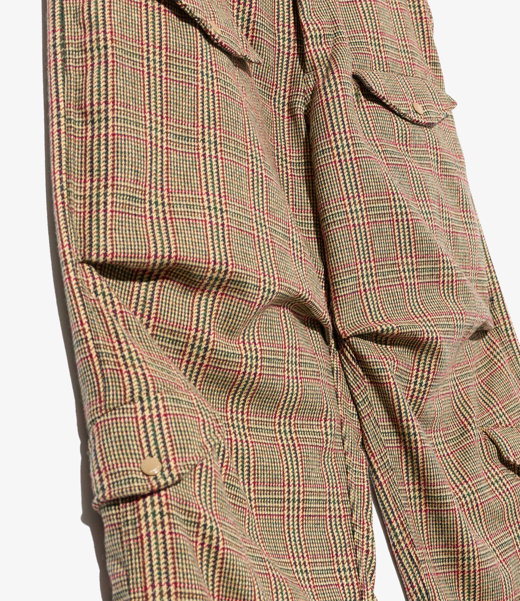 AF Over Pant – Tan Glen Plaid Wool Blend