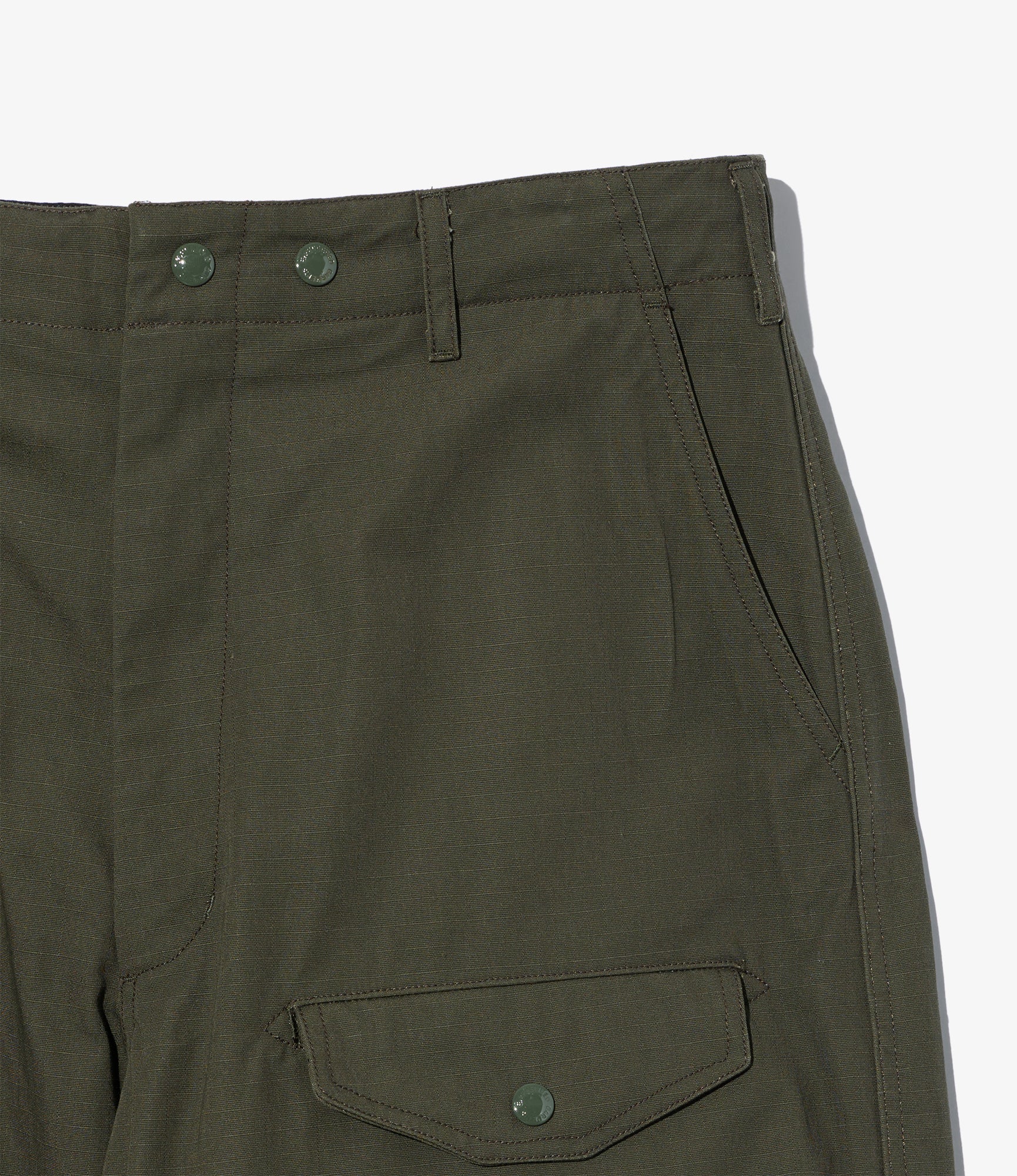AF Over Pant – Olive Heavy Ripstop Cotton