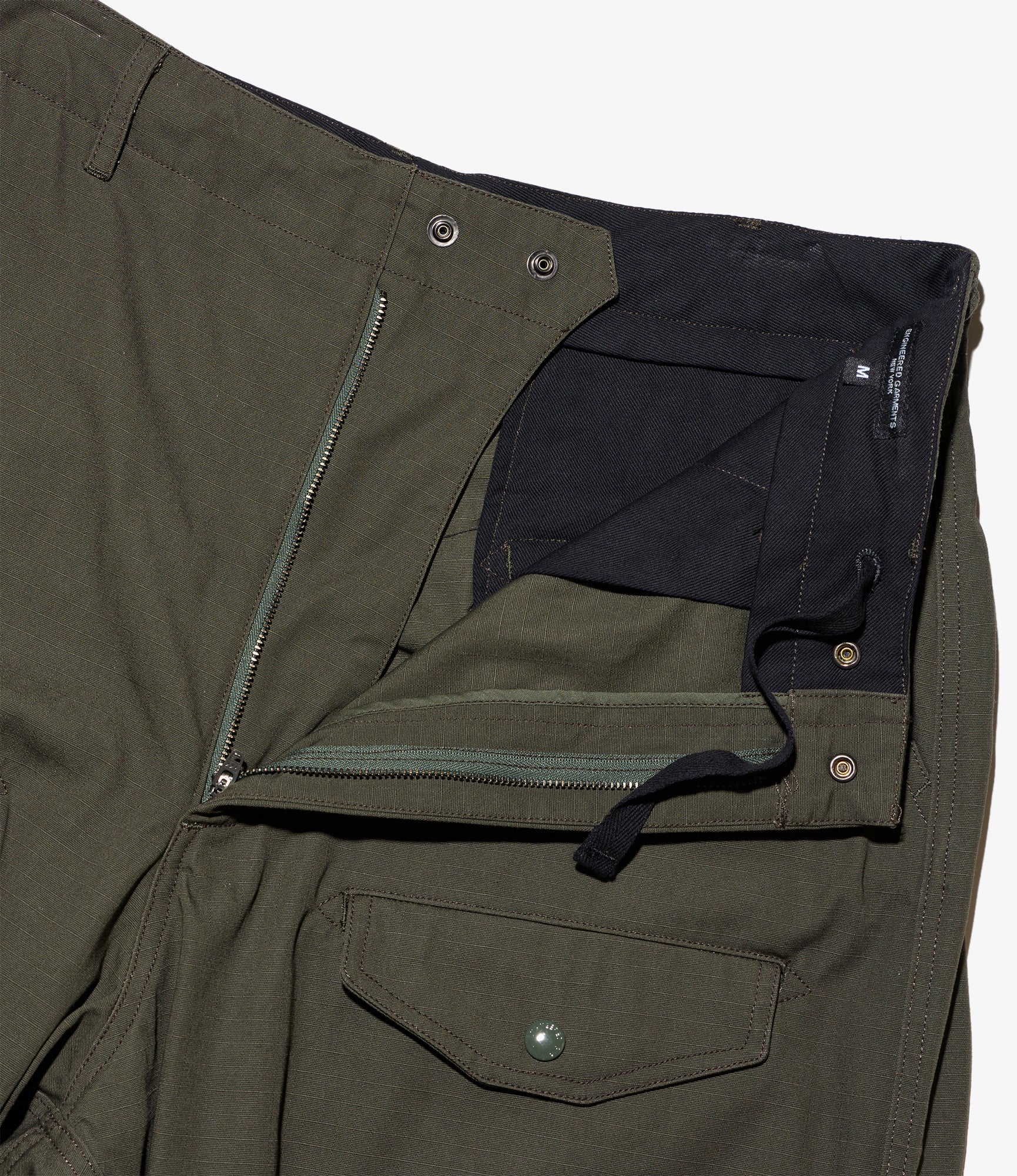 AF Over Pant – Olive Heavy Ripstop Cotton