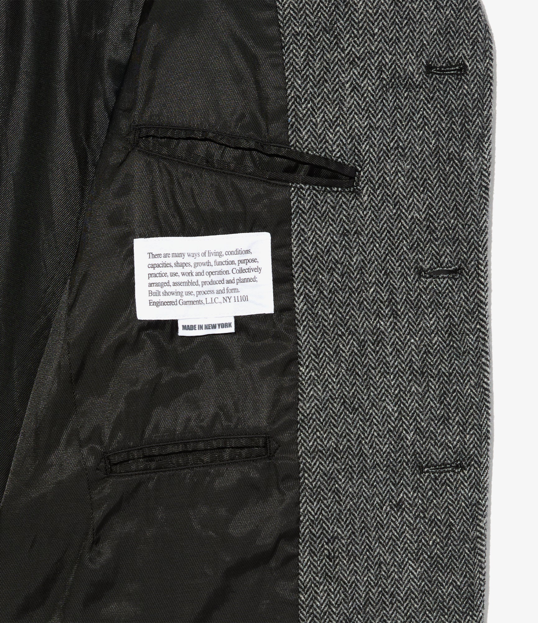 Andover Jacket – Grey Herringbone Wool Blend