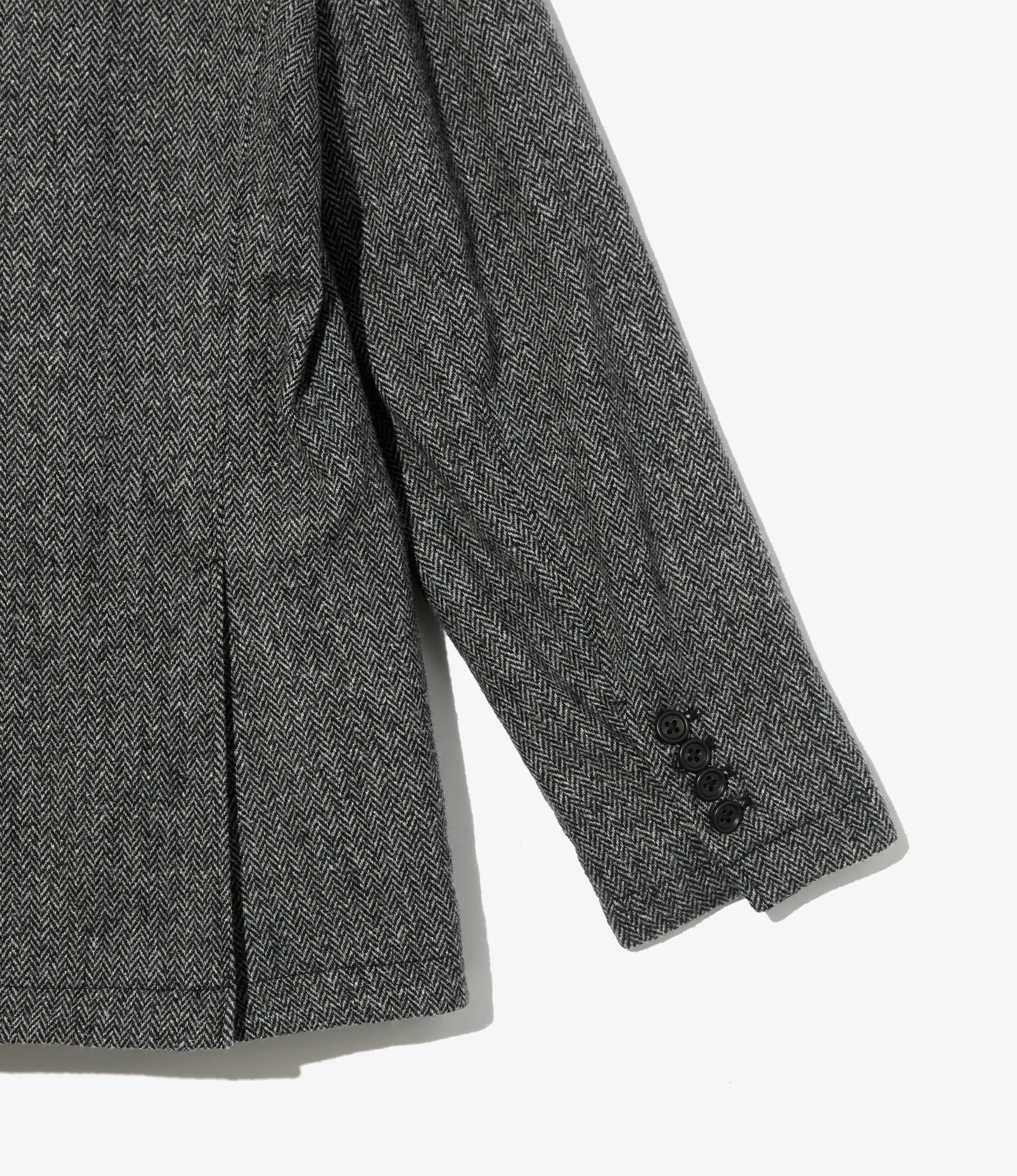Andover Jacket – Grey Herringbone Wool Blend