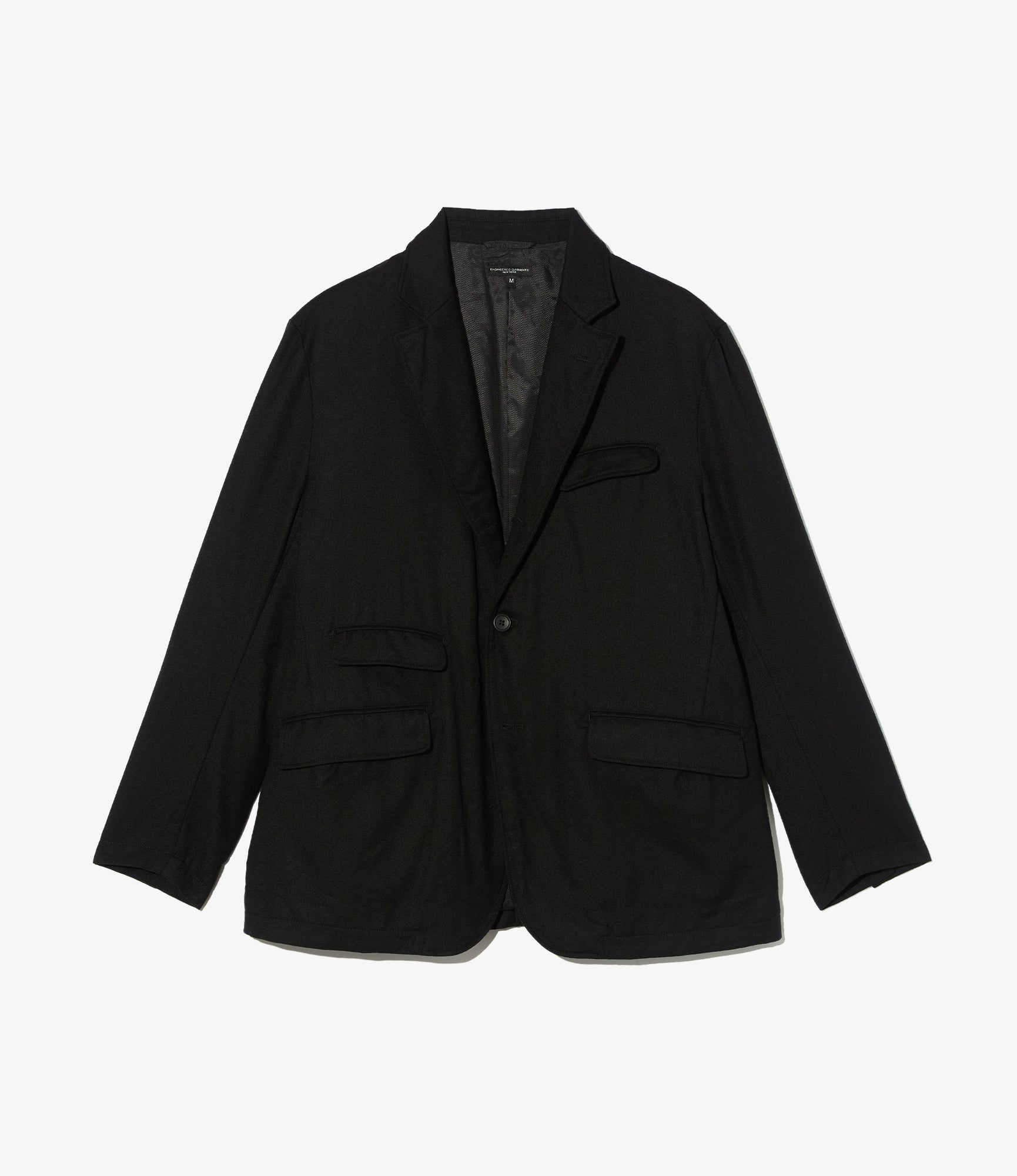 Andover Jacket – Black High Count Worsted Wool