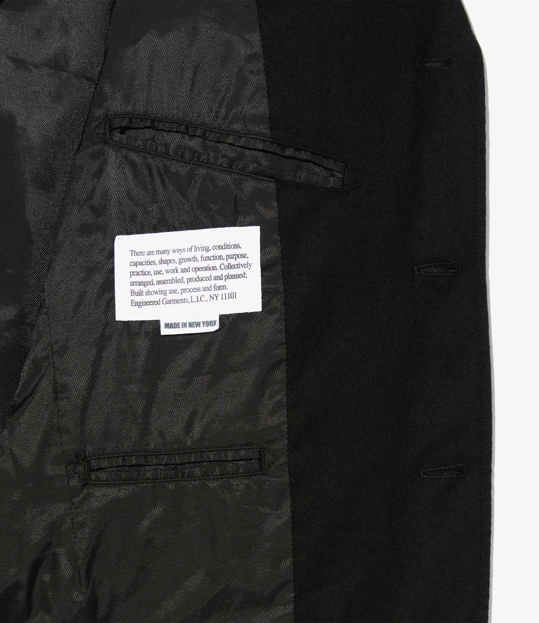 Andover Jacket – Black High Count Worsted Wool