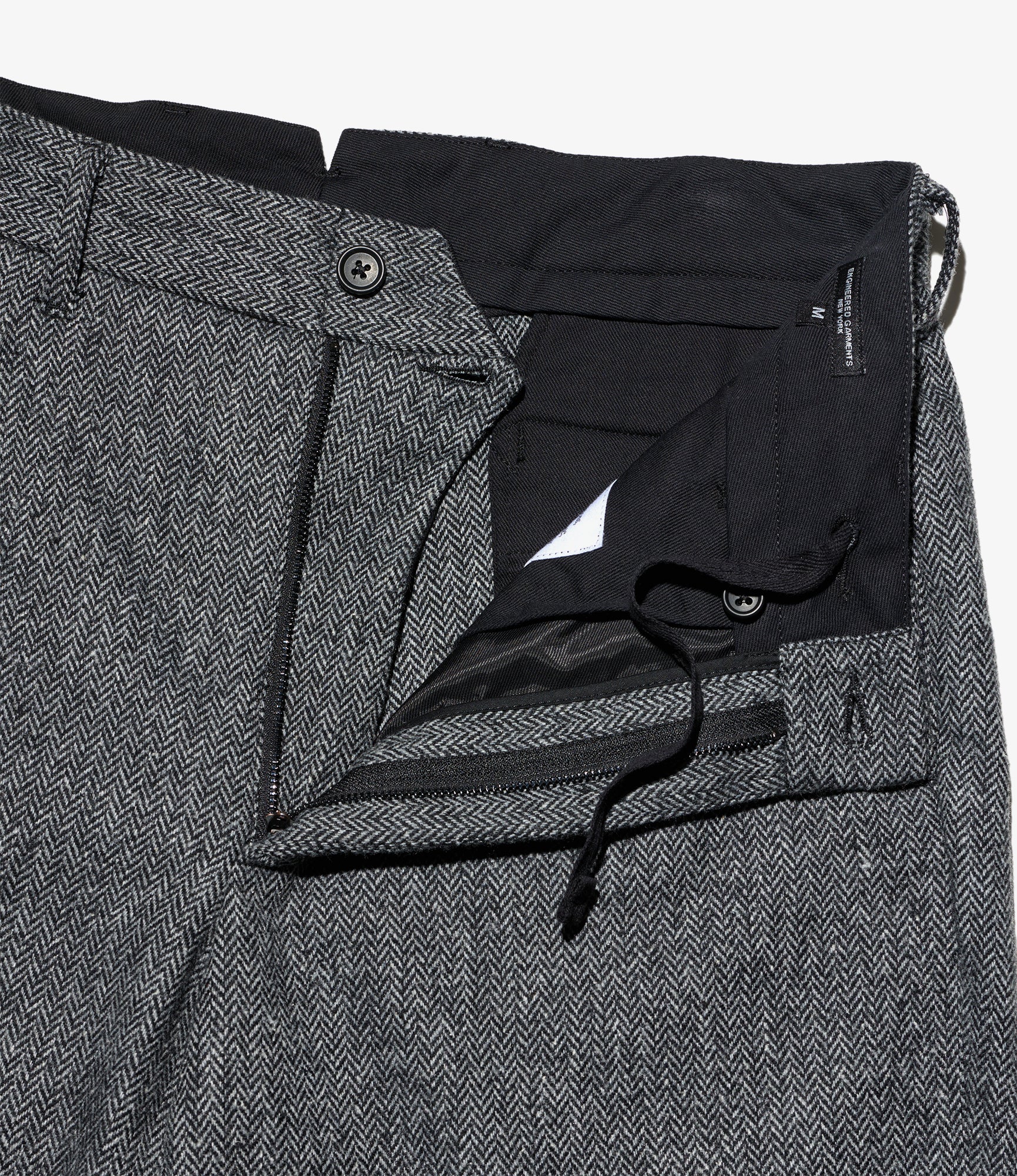 Andover Pant – Grey Herringbone Wool Blend