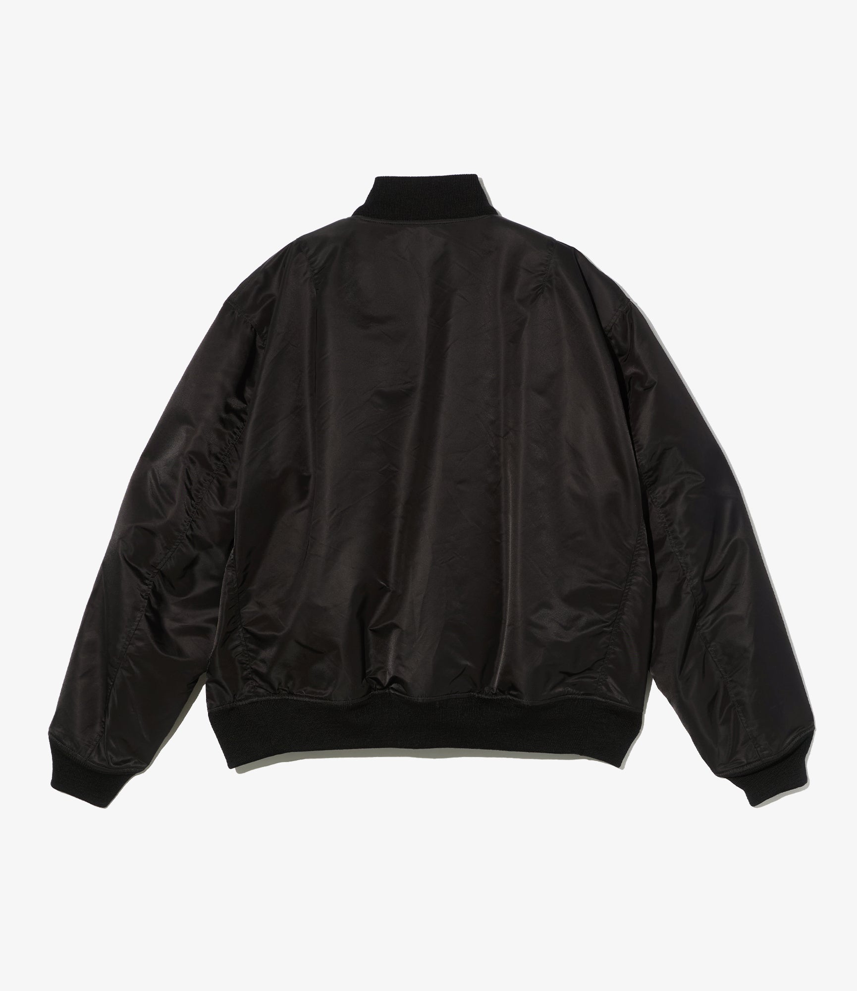 Aviator Jacket – Black Flight Satin Nylon