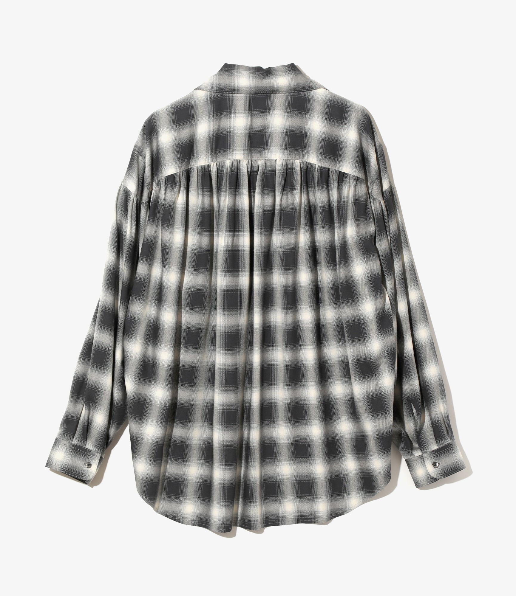 Painter Shirt – Black Ombre Rayon Twill