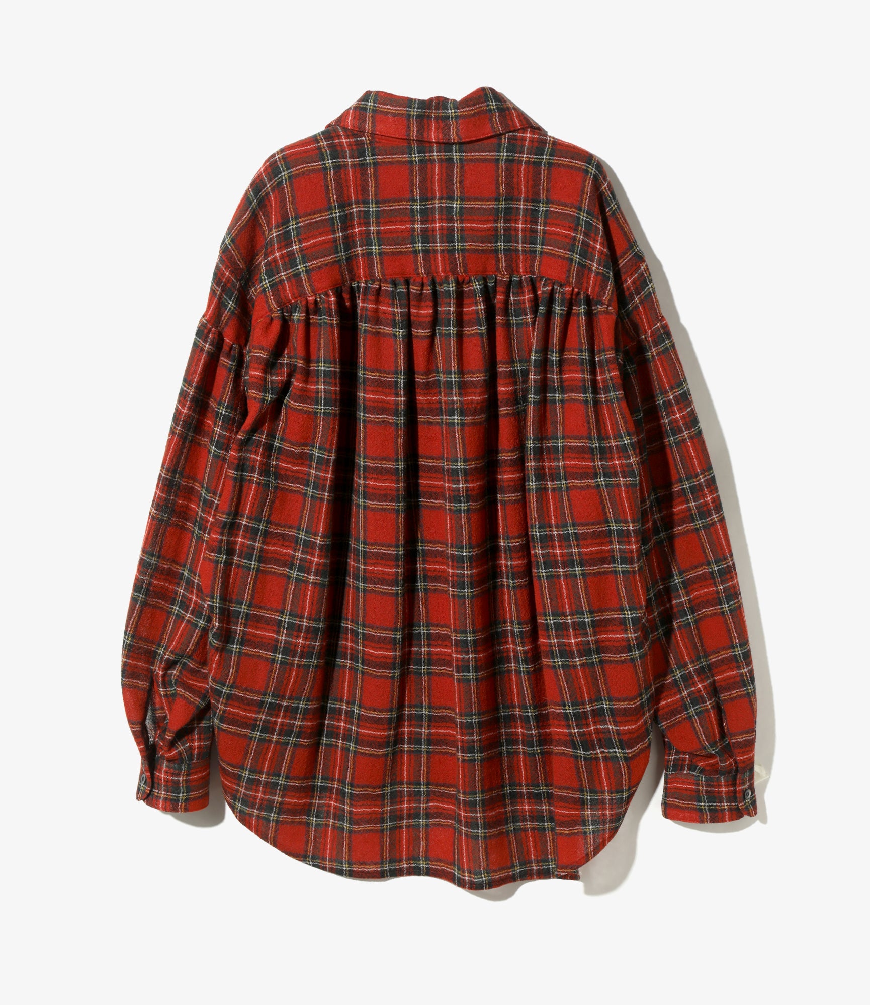 Painter Shirt – Red Wool Gauze Plaid