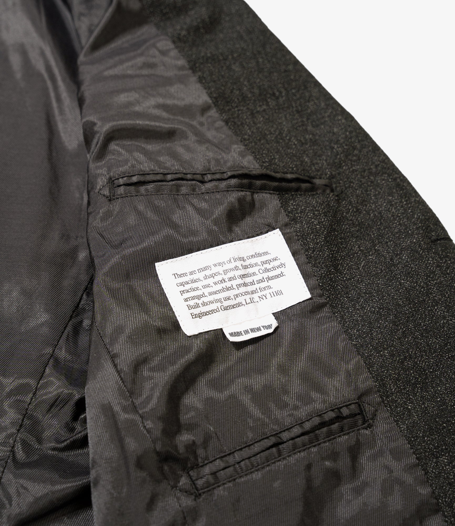 Andover Jacket – Charcoal Printed Herringbone