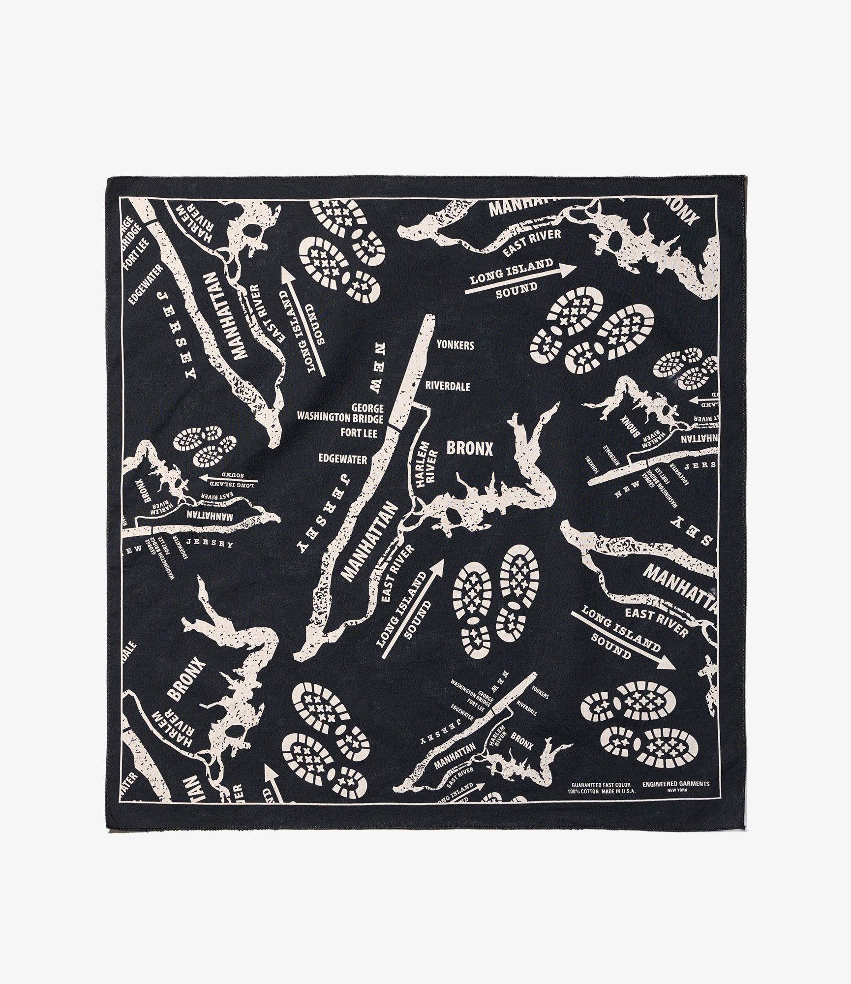'Map' Bandana – Black