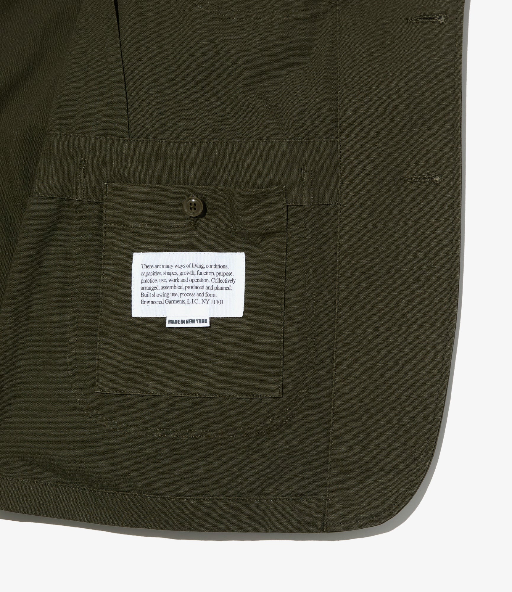 Bedford Jacket – Olive Heavy Ripstop Cotton