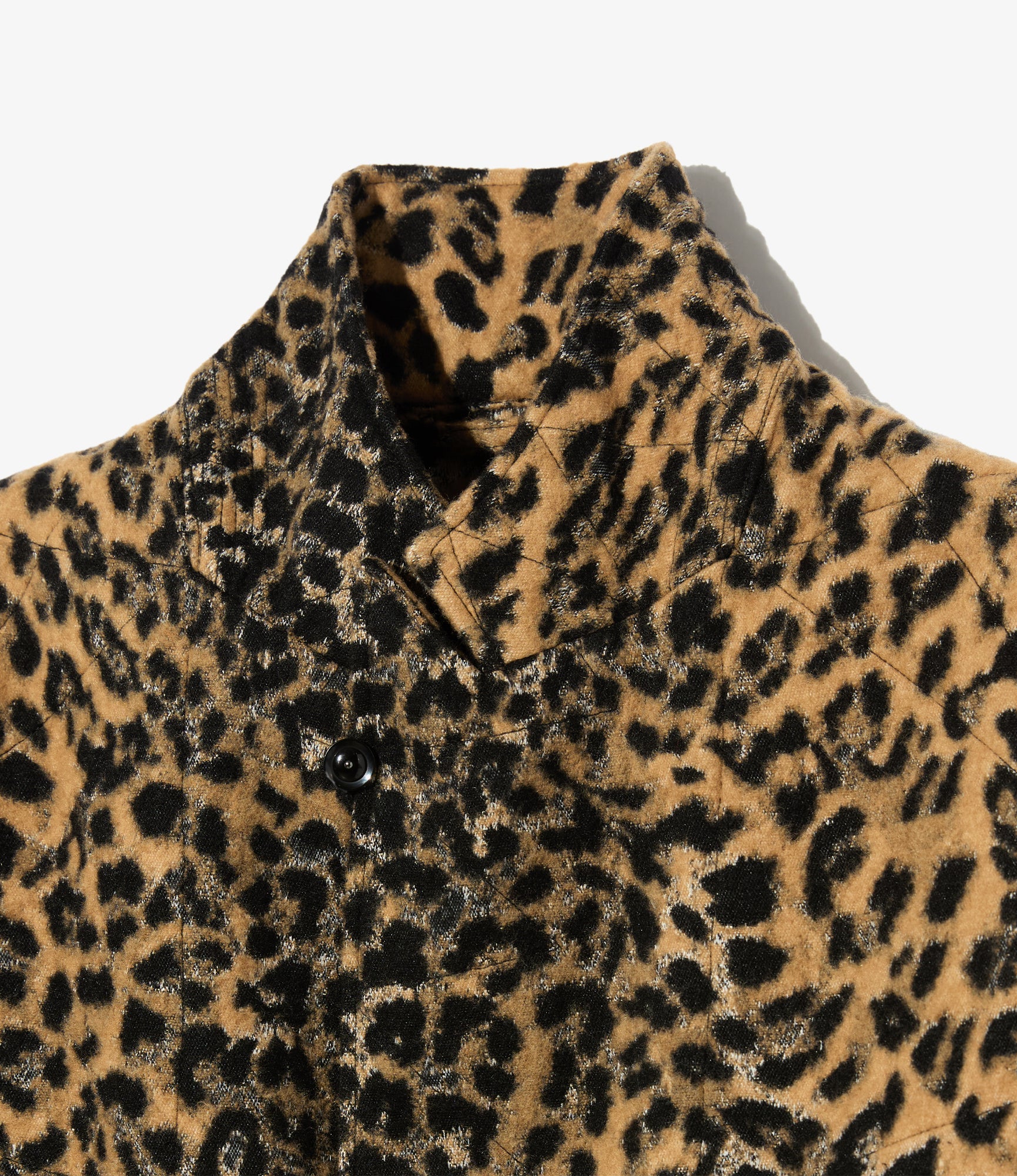 Bedford Jacket – Brown Leopard Jacquard Wool Blend