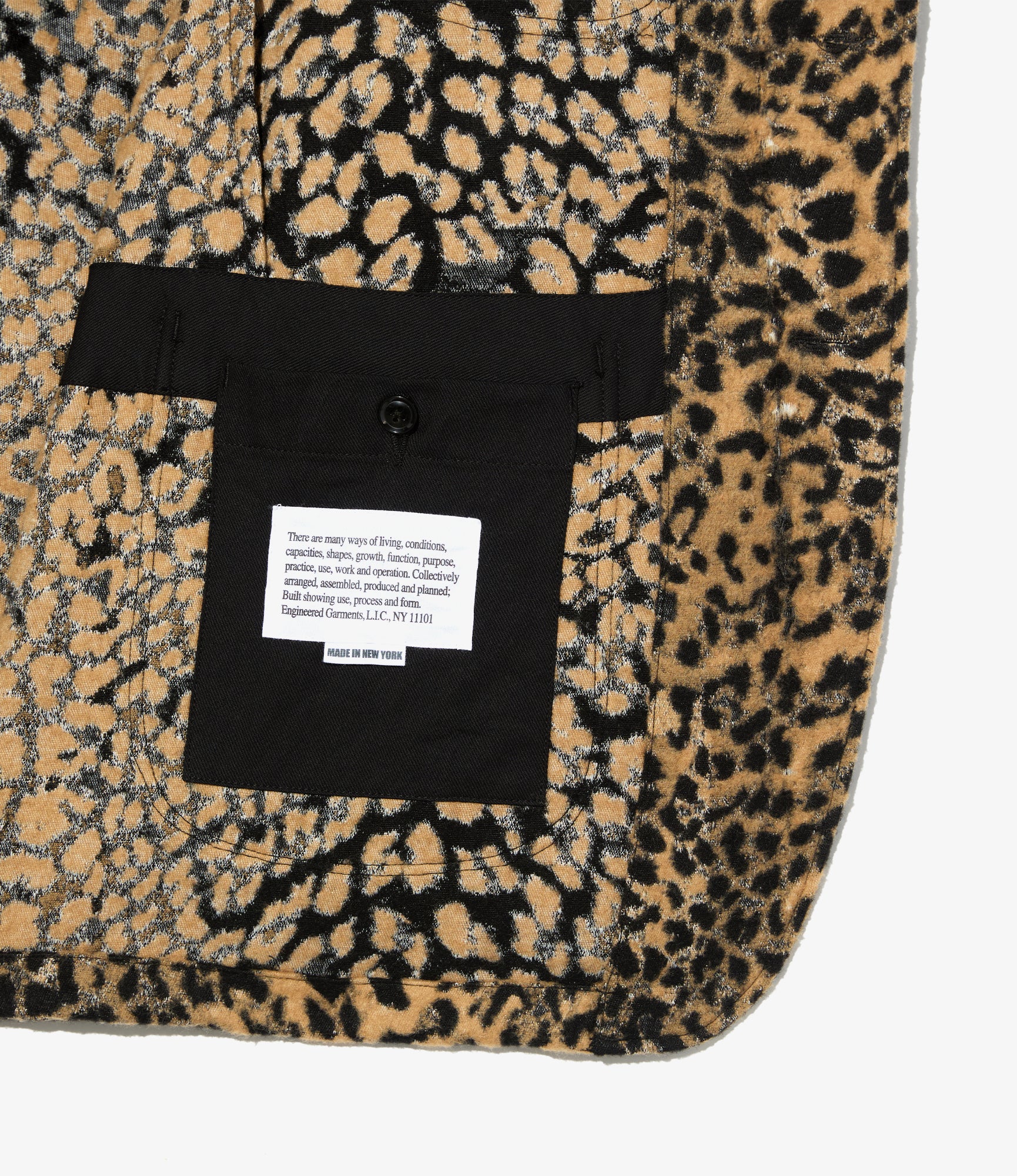 Bedford Jacket – Brown Leopard Jacquard Wool Blend