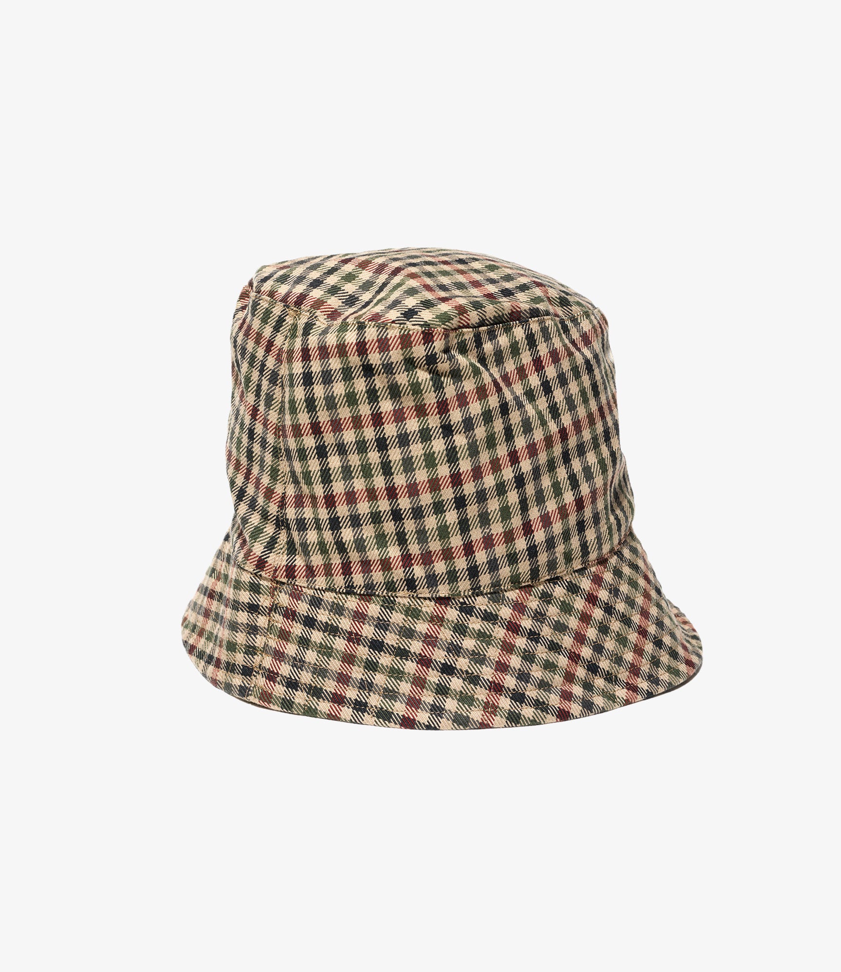 Bucket Hat – Brown/Olive Heavy Gunclub Check