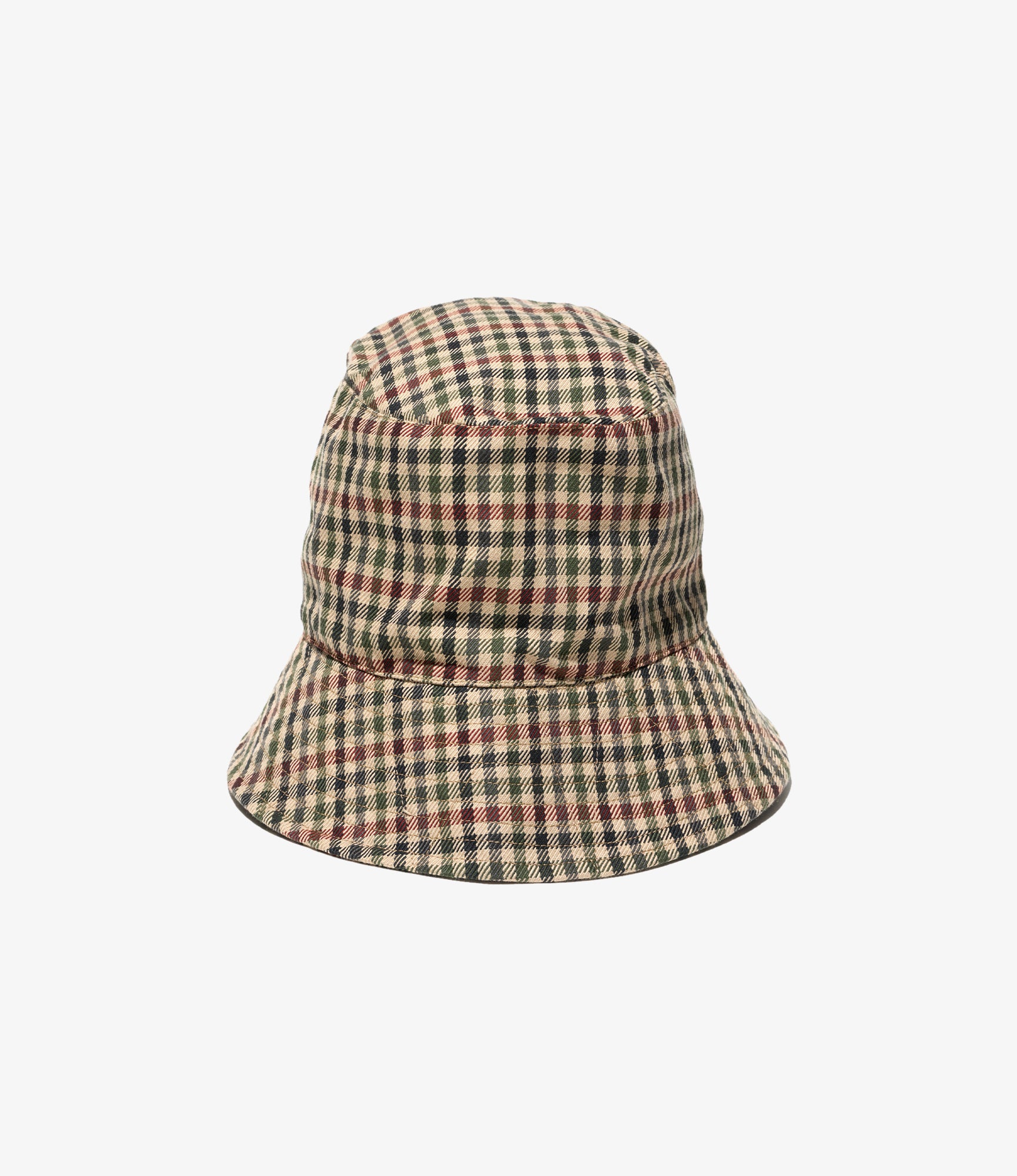 Bucket Hat – Brown/Olive Heavy Gunclub Check