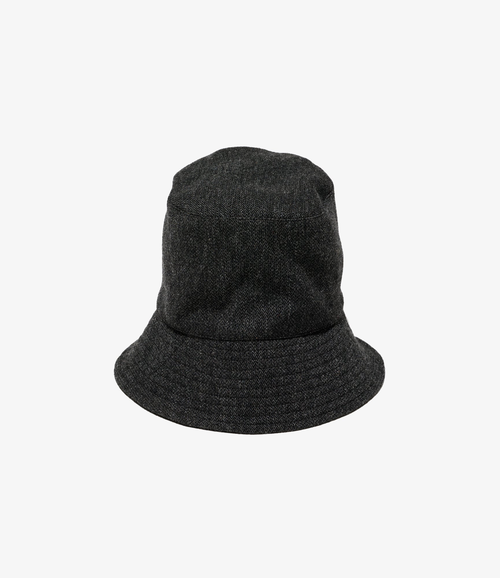 Bucket Hat – Charcoal Heavy Tweed Blend