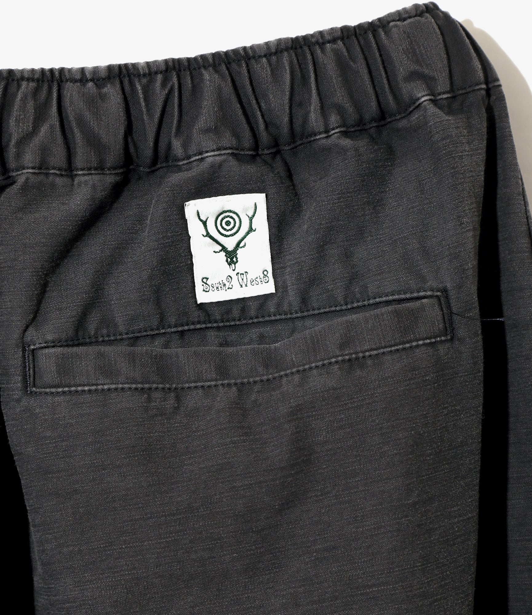 Belted Logger Pant – Black Reversed Sateen