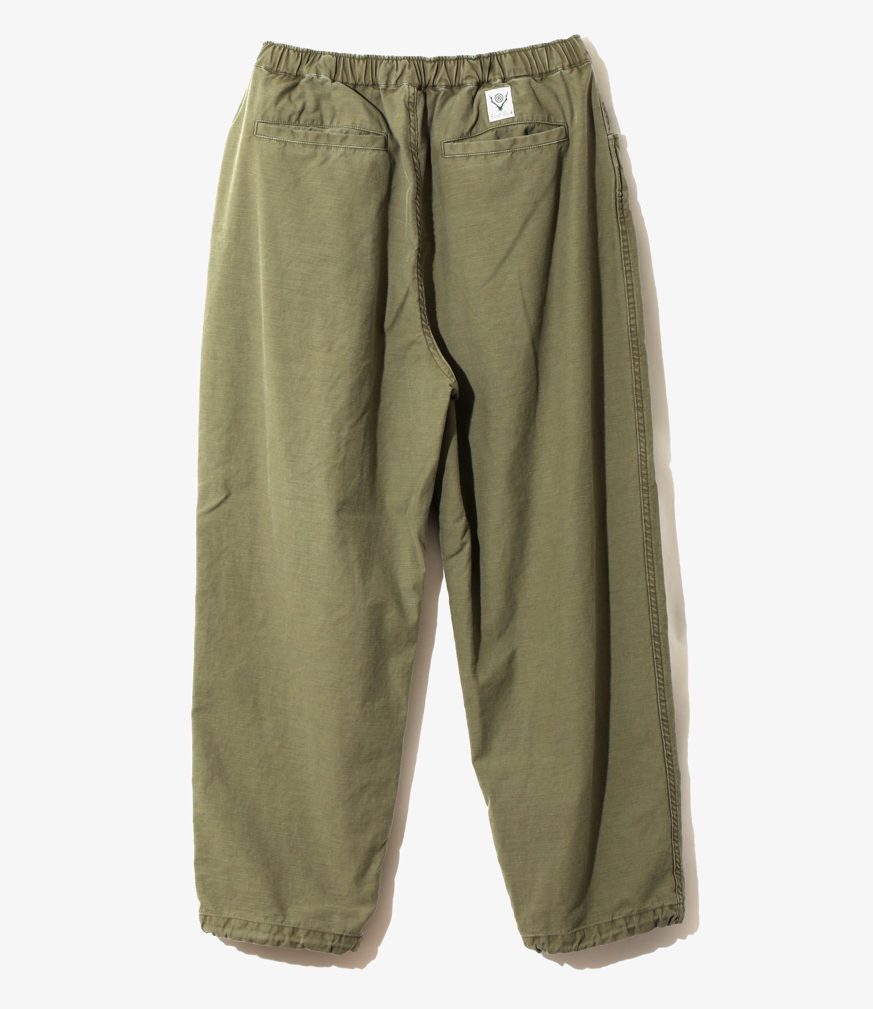 Belted Logger Pant – Olive Reversed Sateen