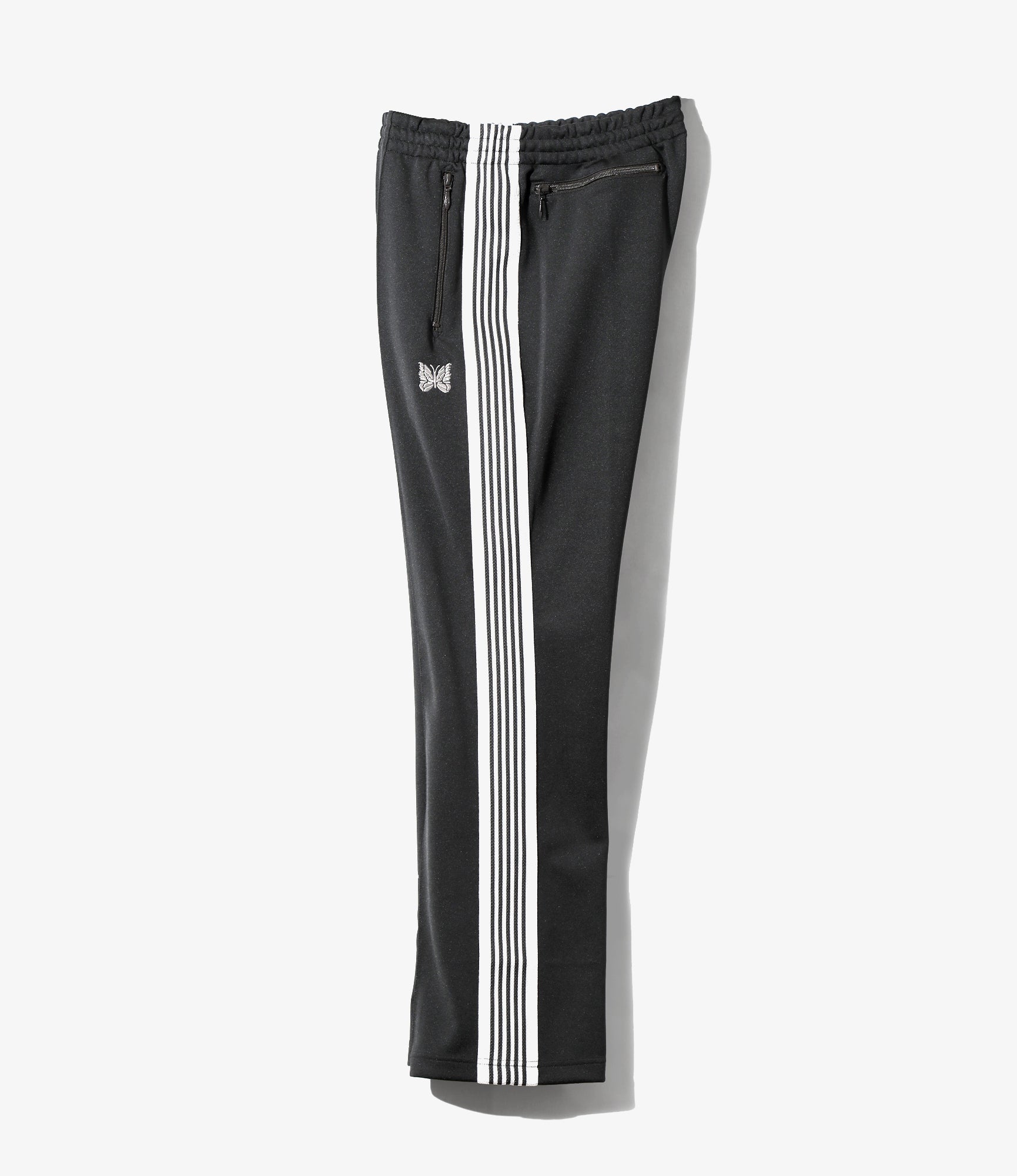 Boot-Cut Track Pant – Charcoal Smooth Polyester