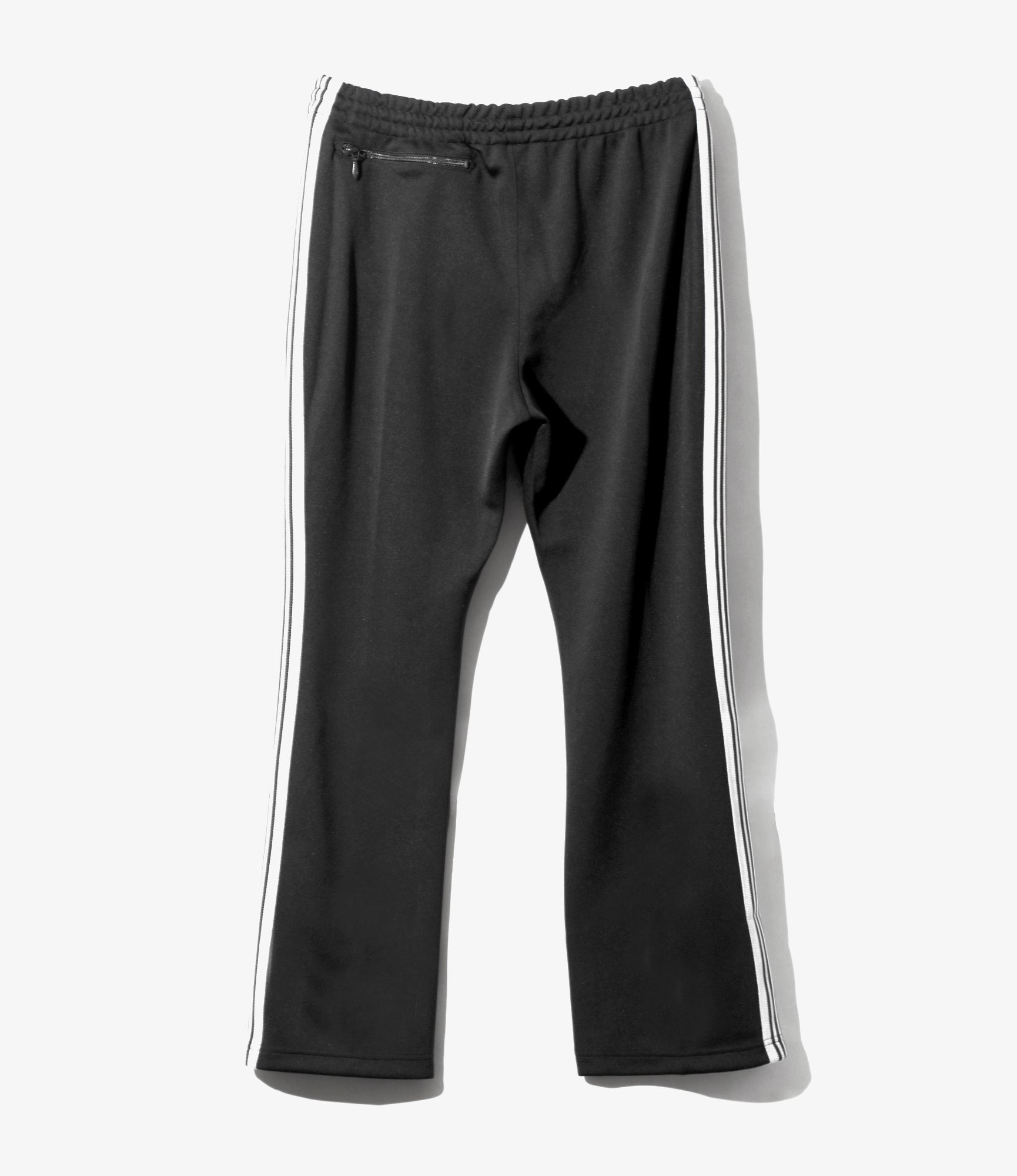Boot-Cut Track Pant – Charcoal Smooth Polyester