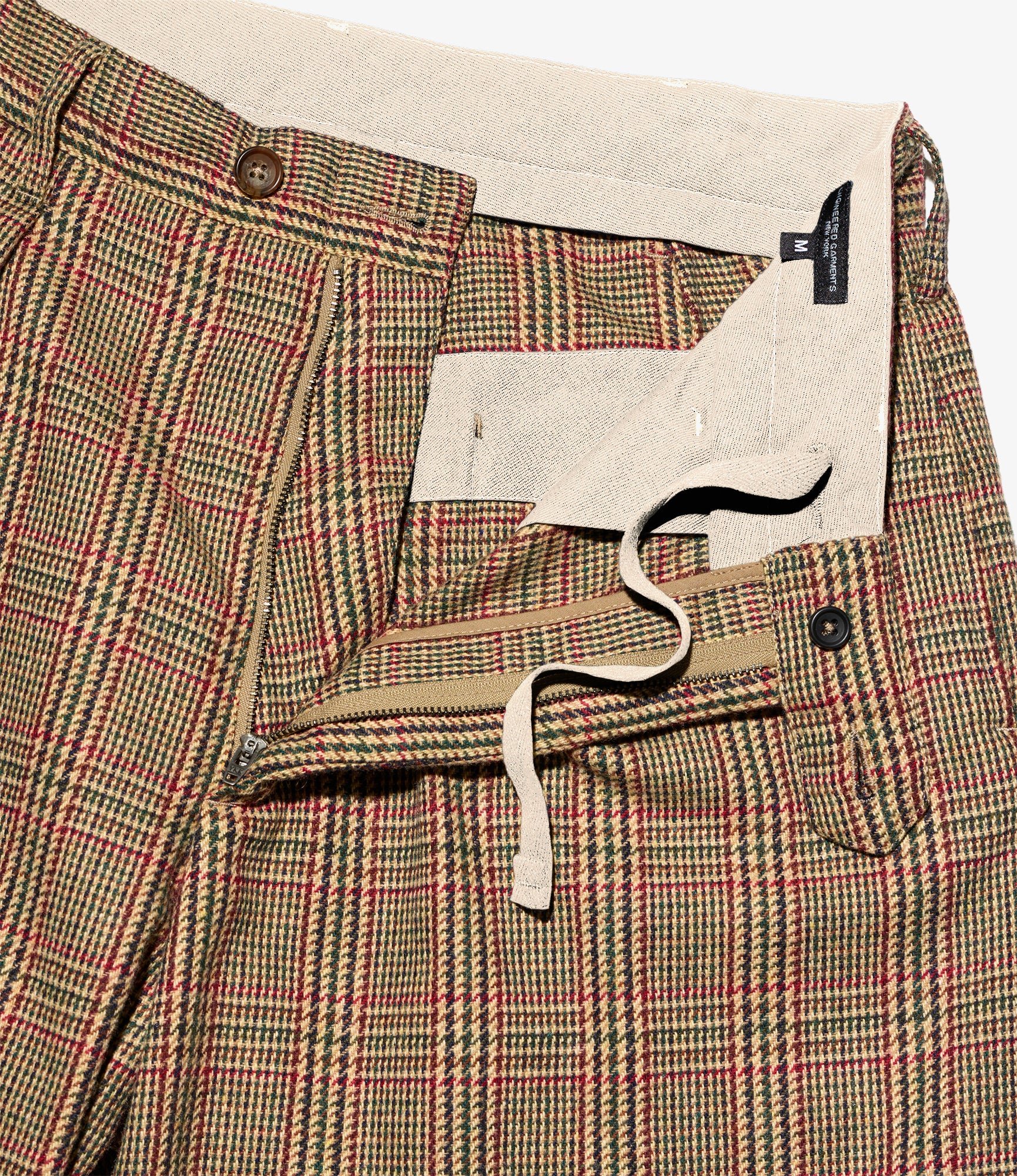 Carlyle Pant – Tan Glen Plaid Wool Blend