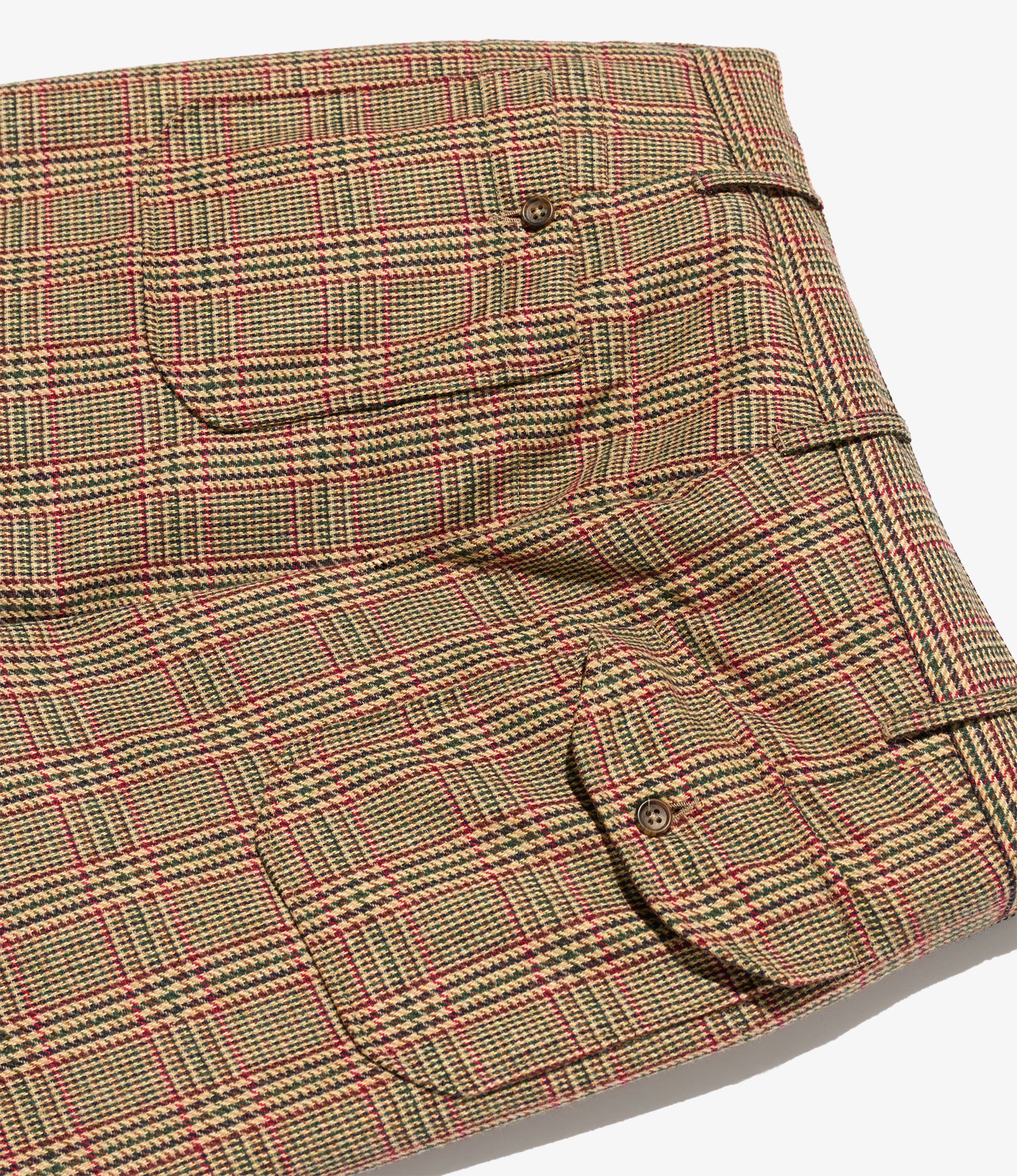 Carlyle Pant – Tan Glen Plaid Wool Blend