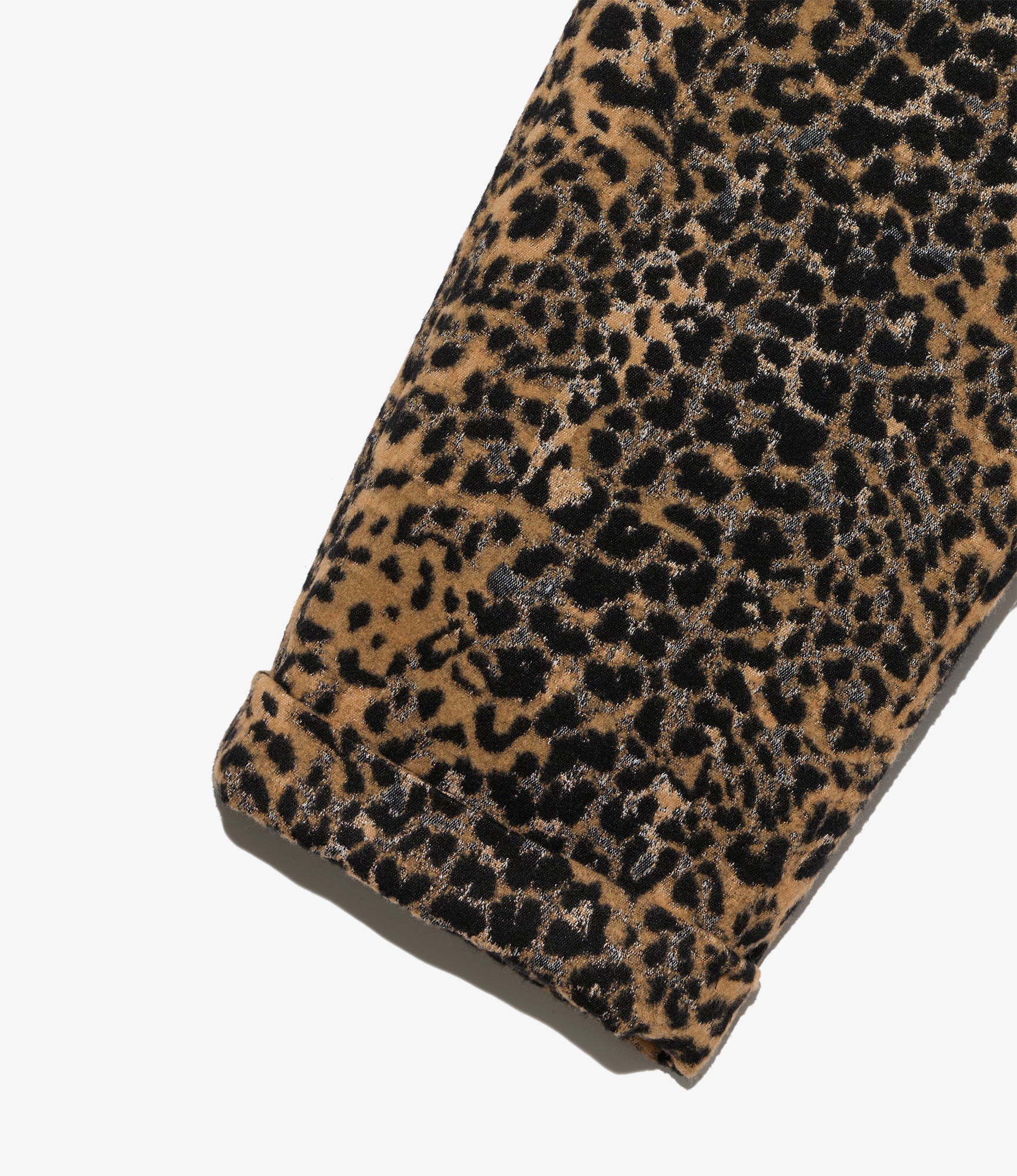 Carlyle Pant – Brown Leopard Jacquard Wool Blend