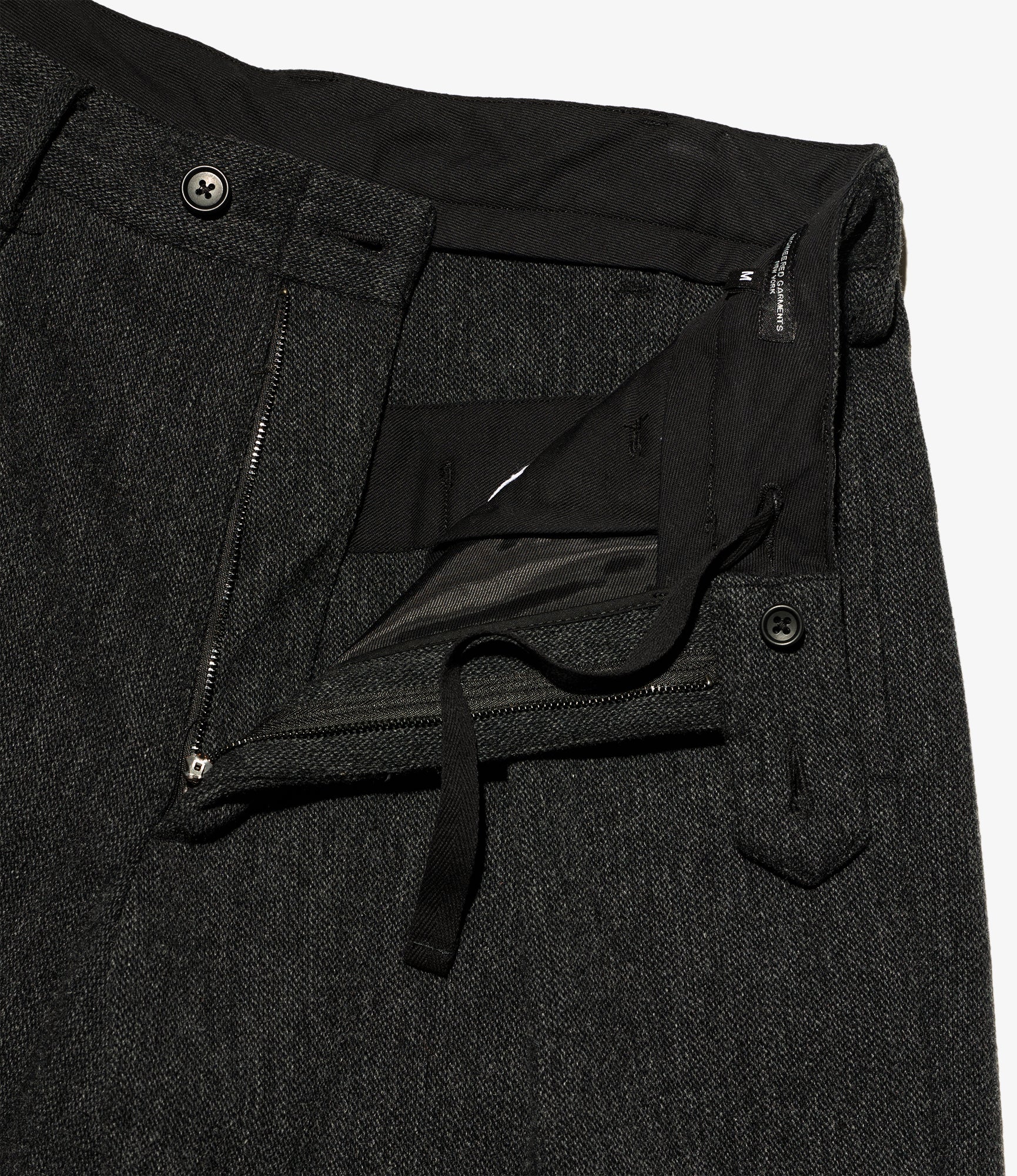 Carlyle Pant – Charcoal Heavy Tweed Blend