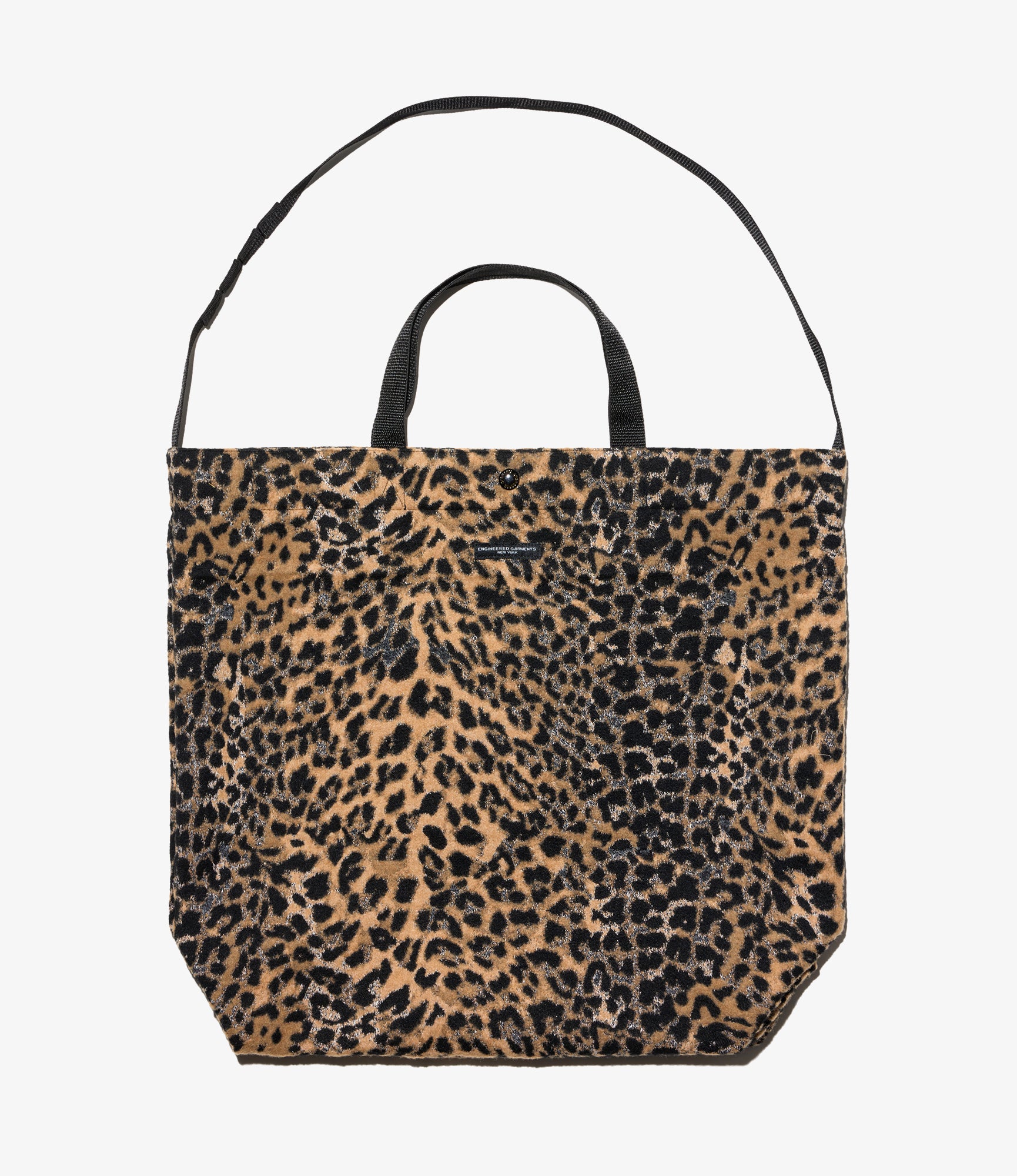 Carry All Tote – Brown Leopard Jacquard Wool Blend