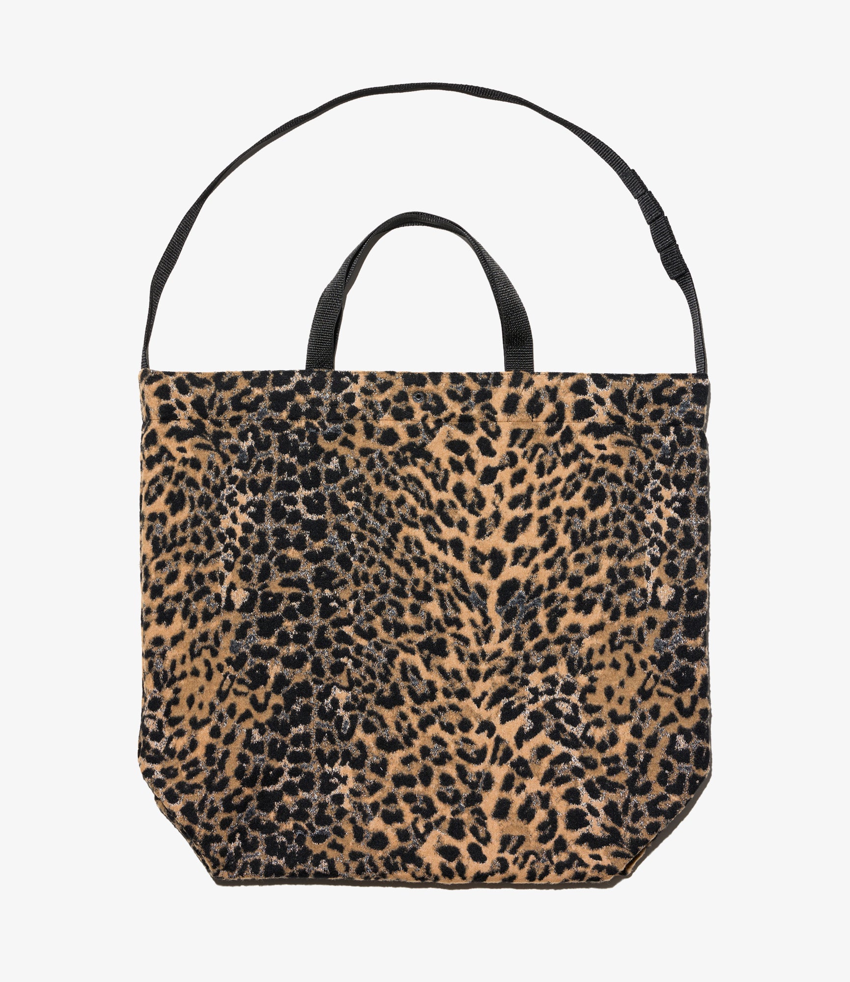 Carry All Tote – Brown Leopard Jacquard Wool Blend