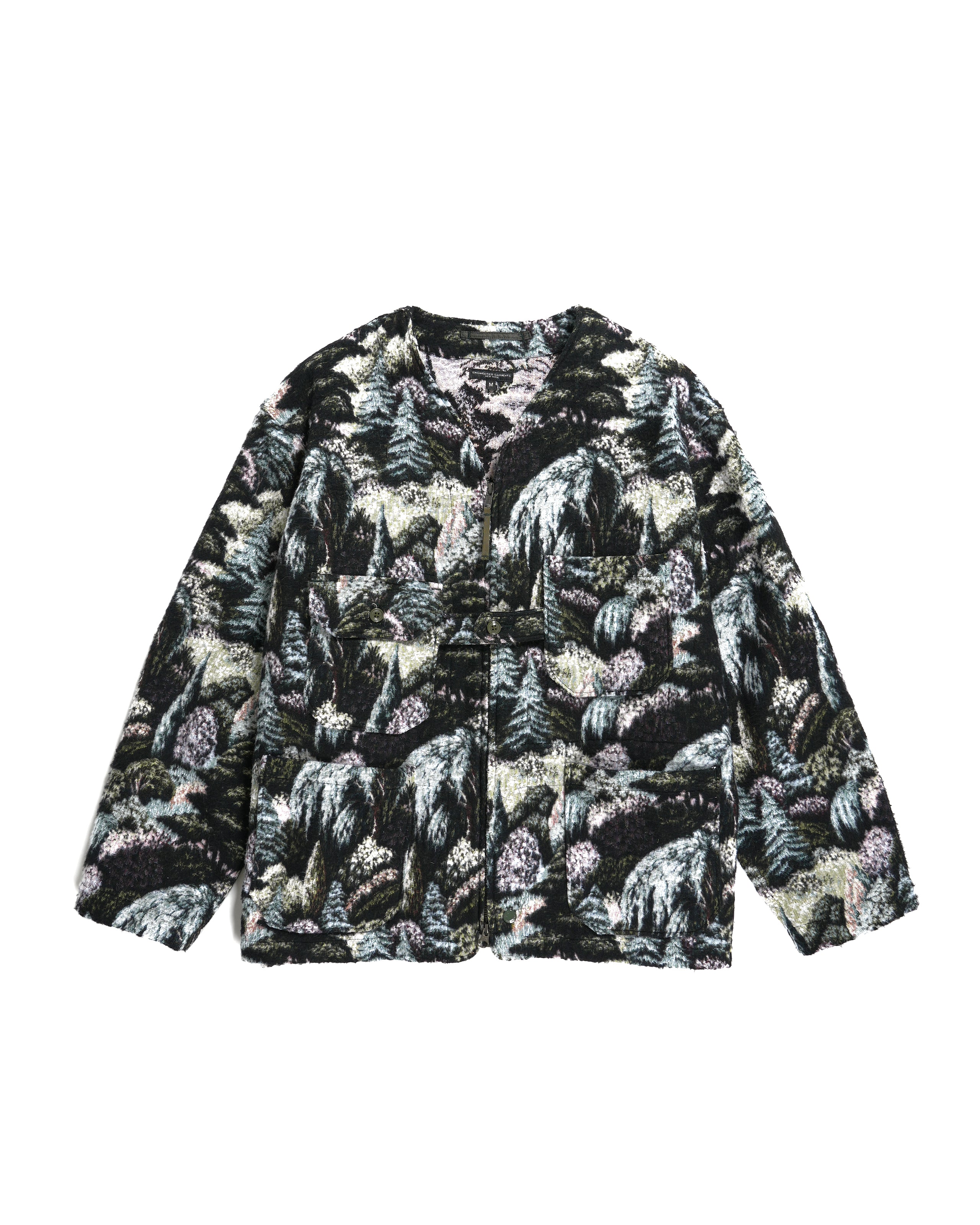 Engineered Garments Shooting Jacket - Green CP Forest Jacquard